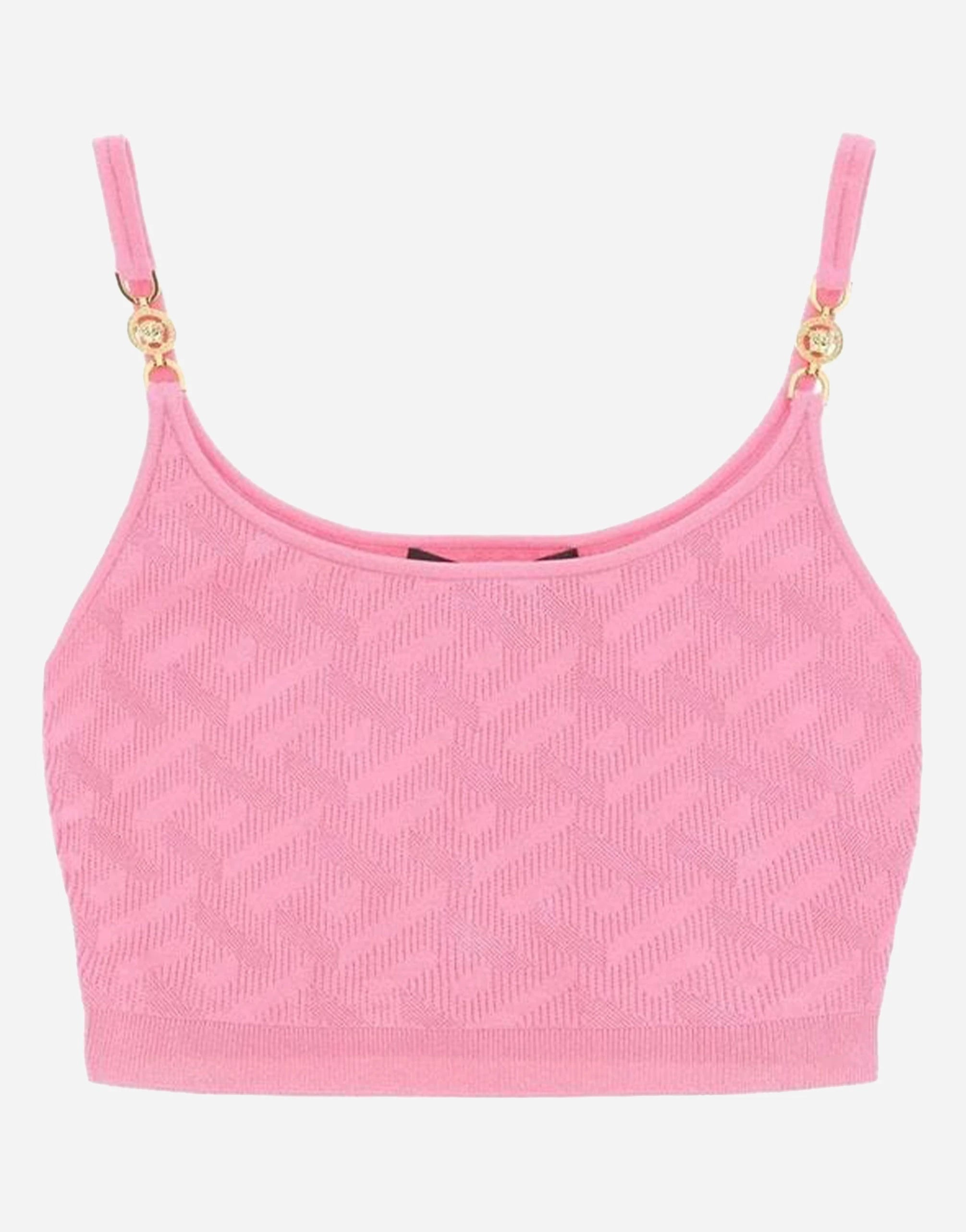 Versace La Greca Medusa Jacquard Crop Top