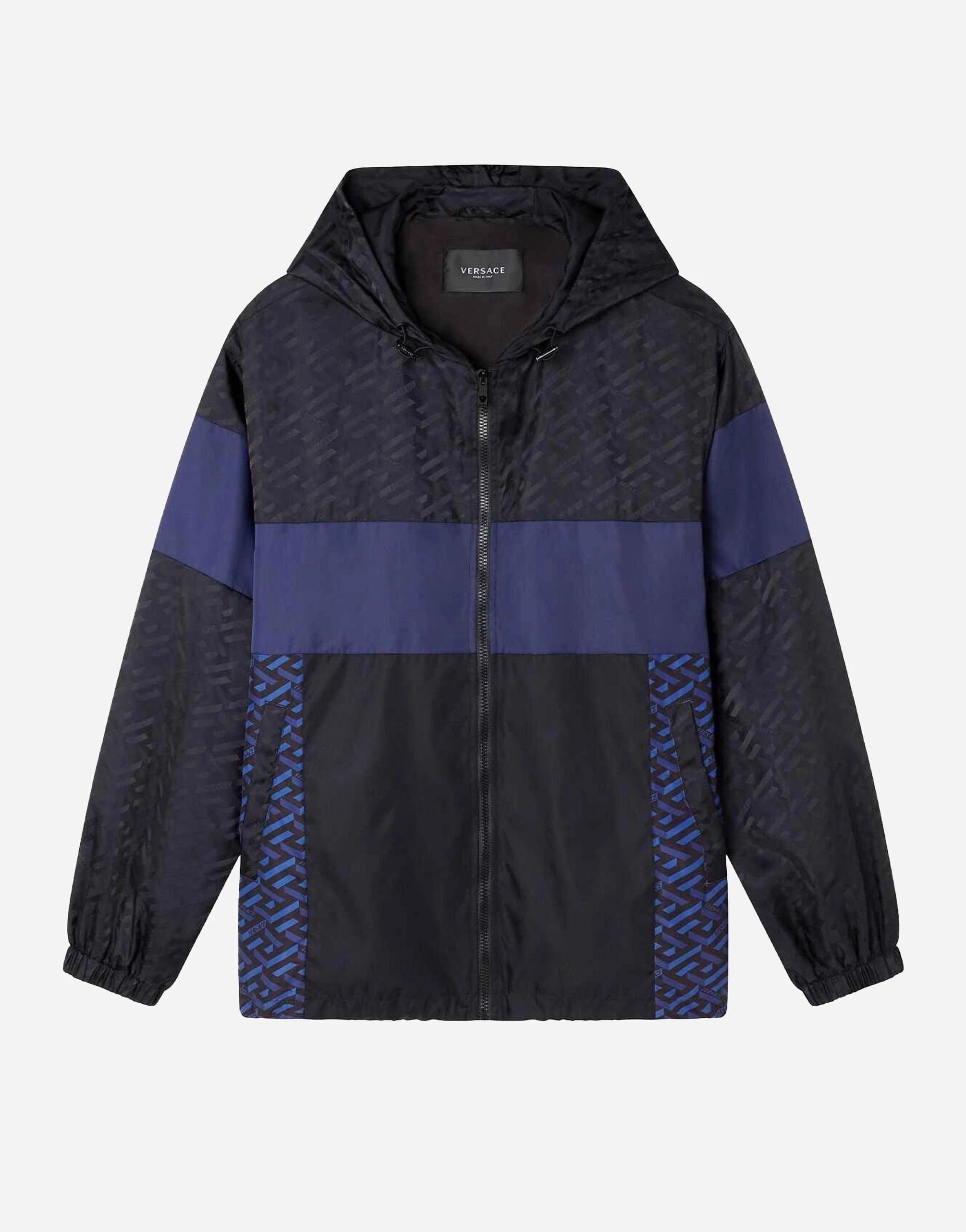 Versace La Greca Print Hooded Jacket