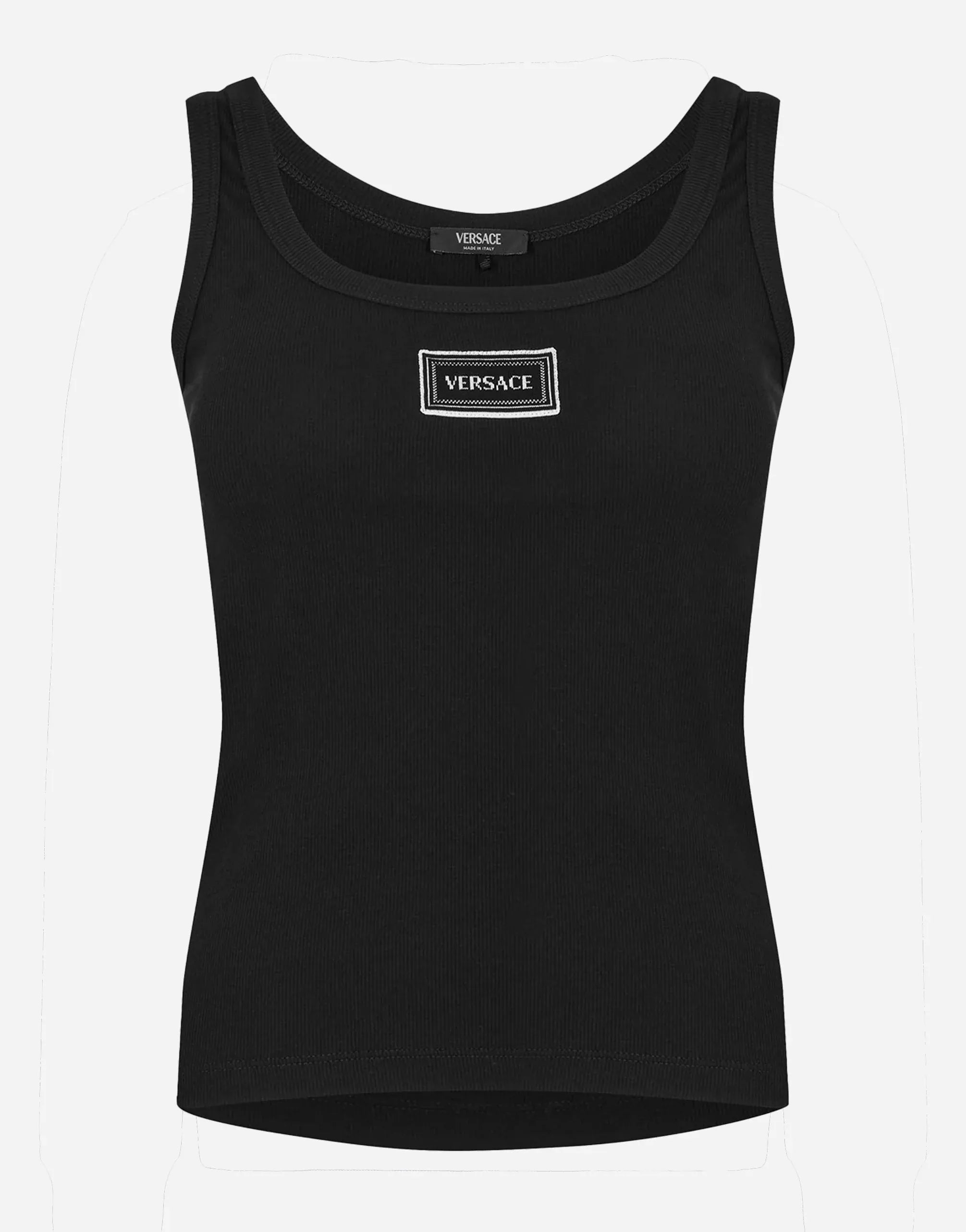 Versace Logo-Patch Tank Top