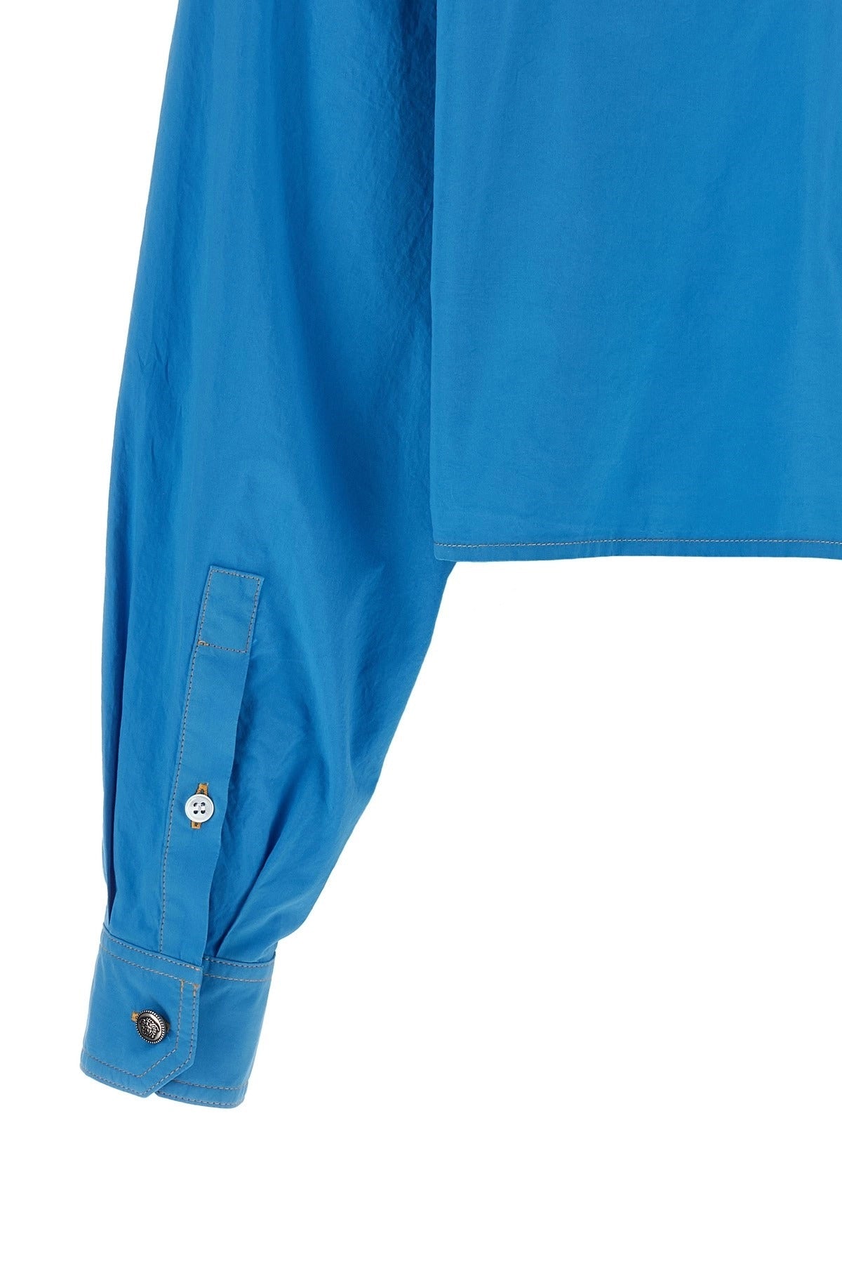 Versace Cropped-Hemd mit Medusa-Knöpfen