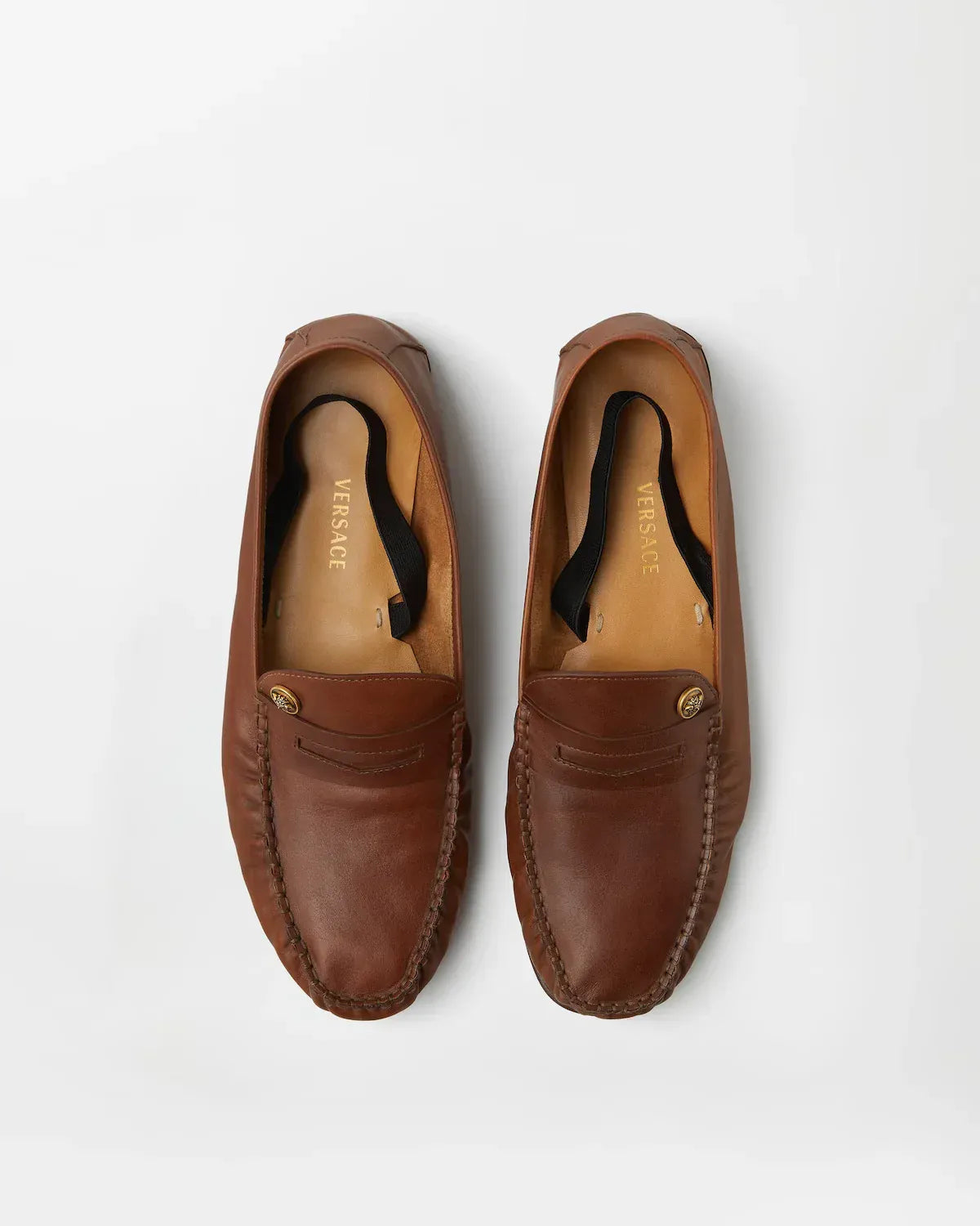 Versace Medusa Embellished Guanto Loafers