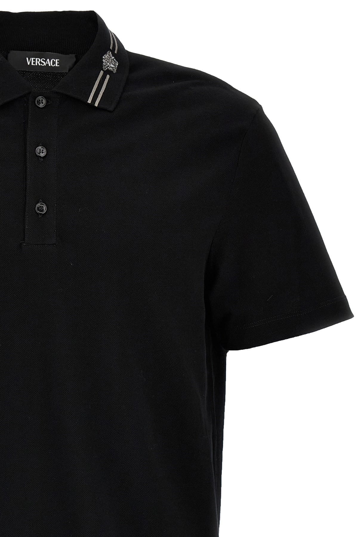 Versace Versace Medusa Embroidery Polo Shirt
