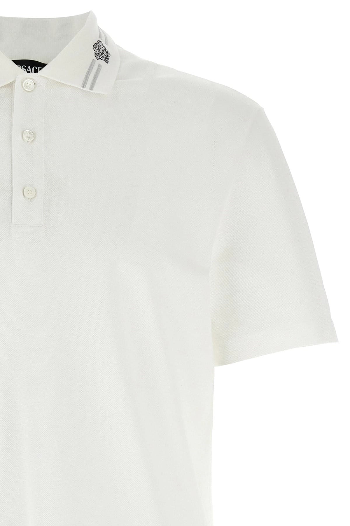 Polo Versace con ricamo Medusa