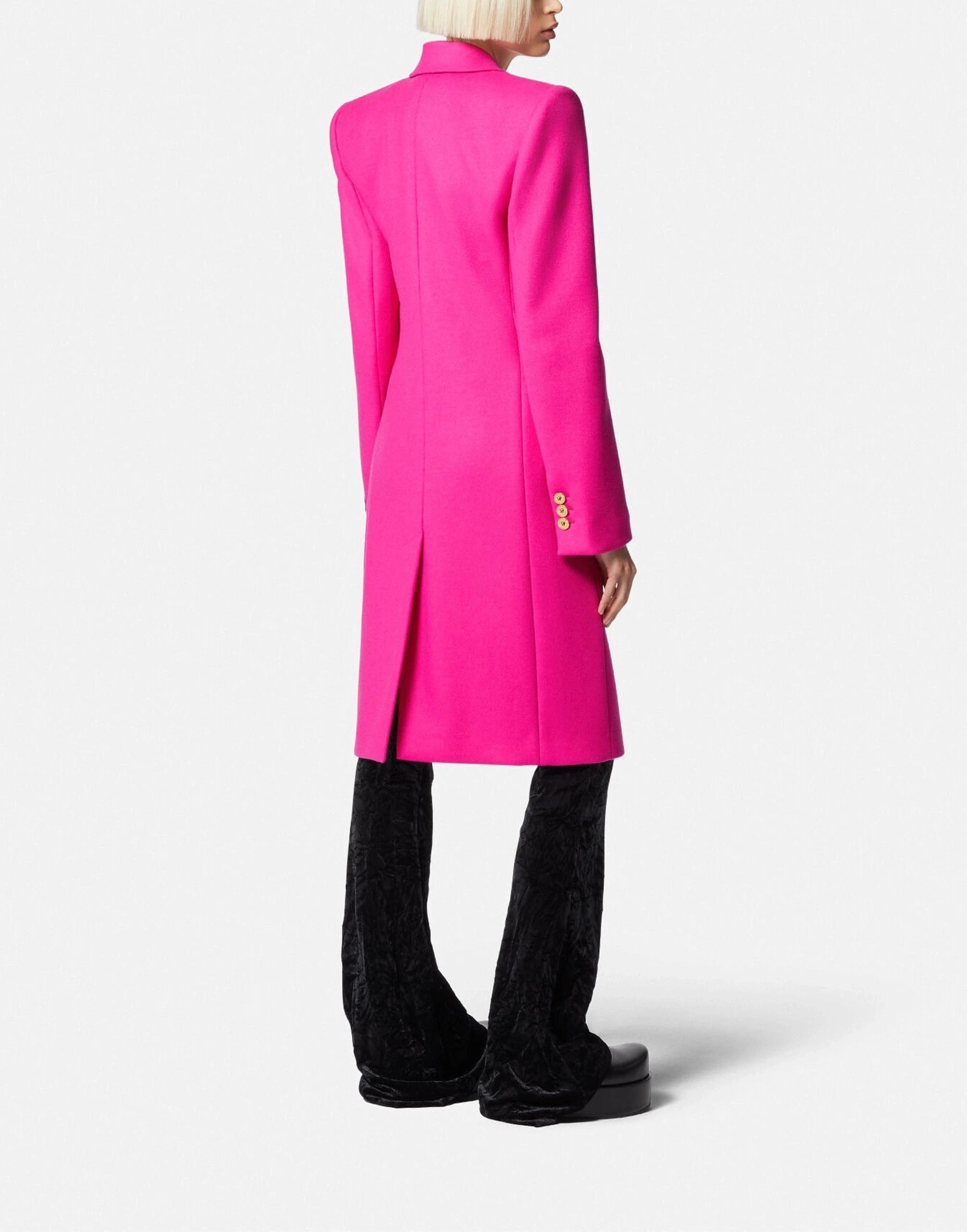 Versace Medusa Long Wool Coat