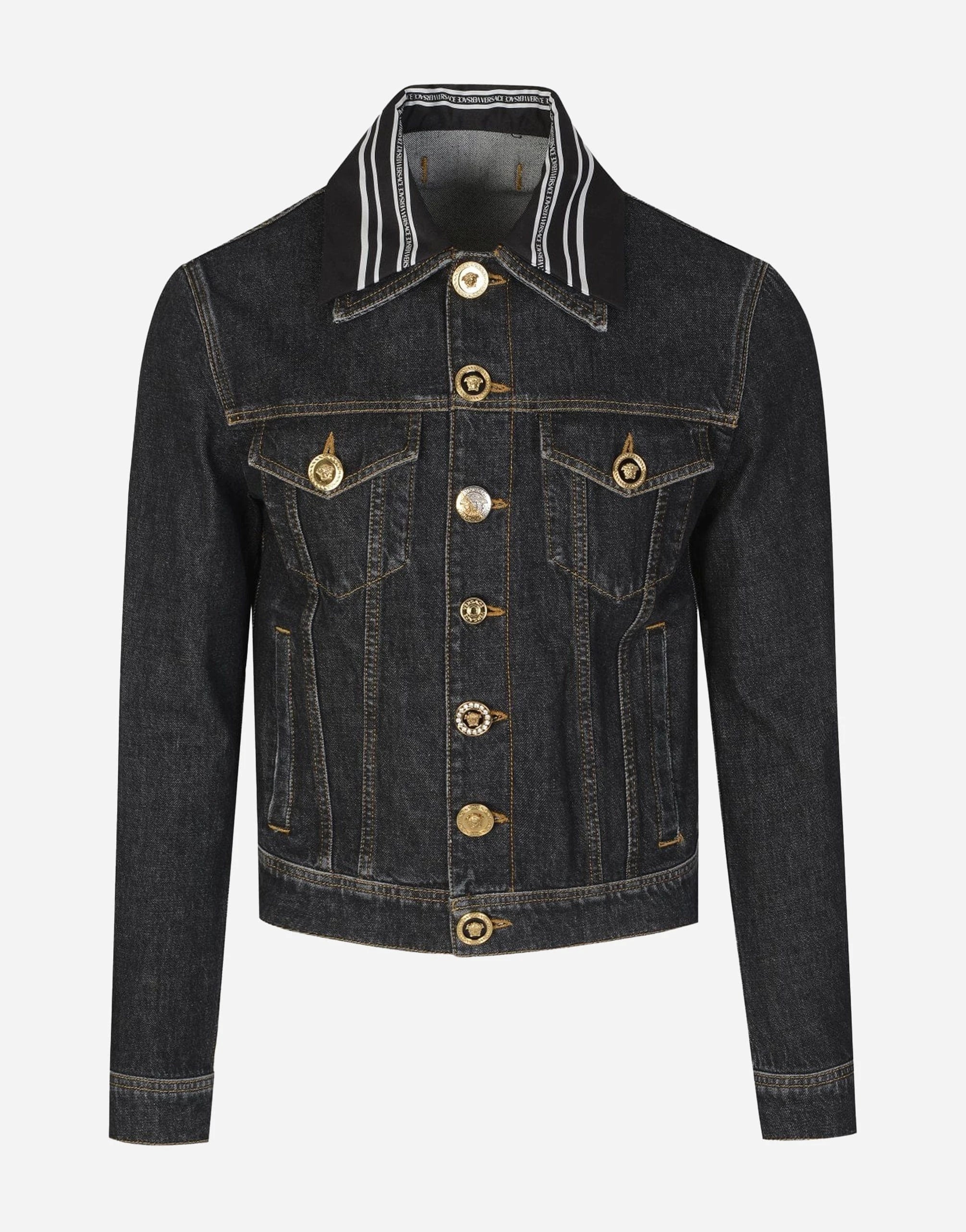 Versace Medusa Motif Denim Jacket