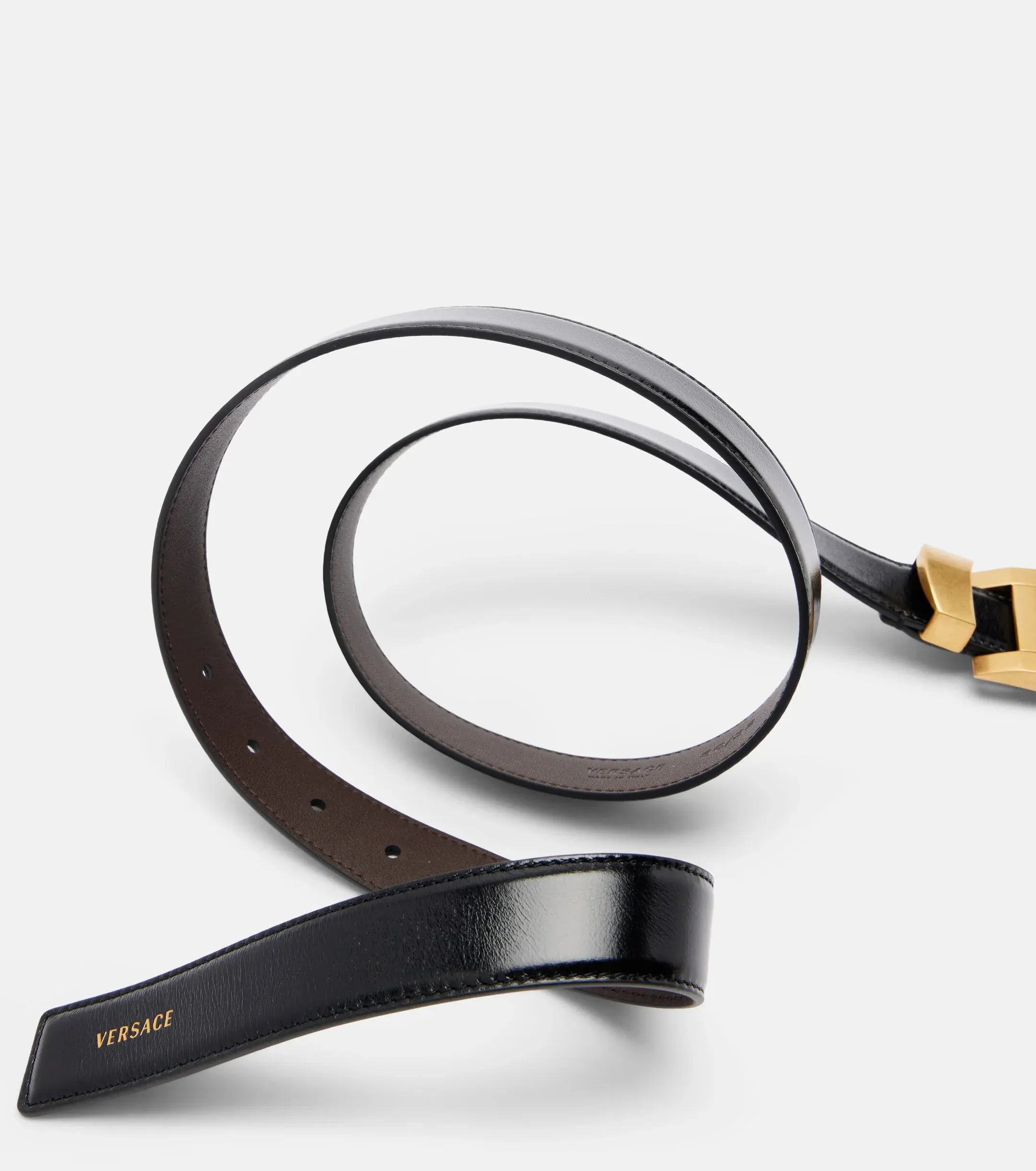Versace Palladium Buckle Regular Belt