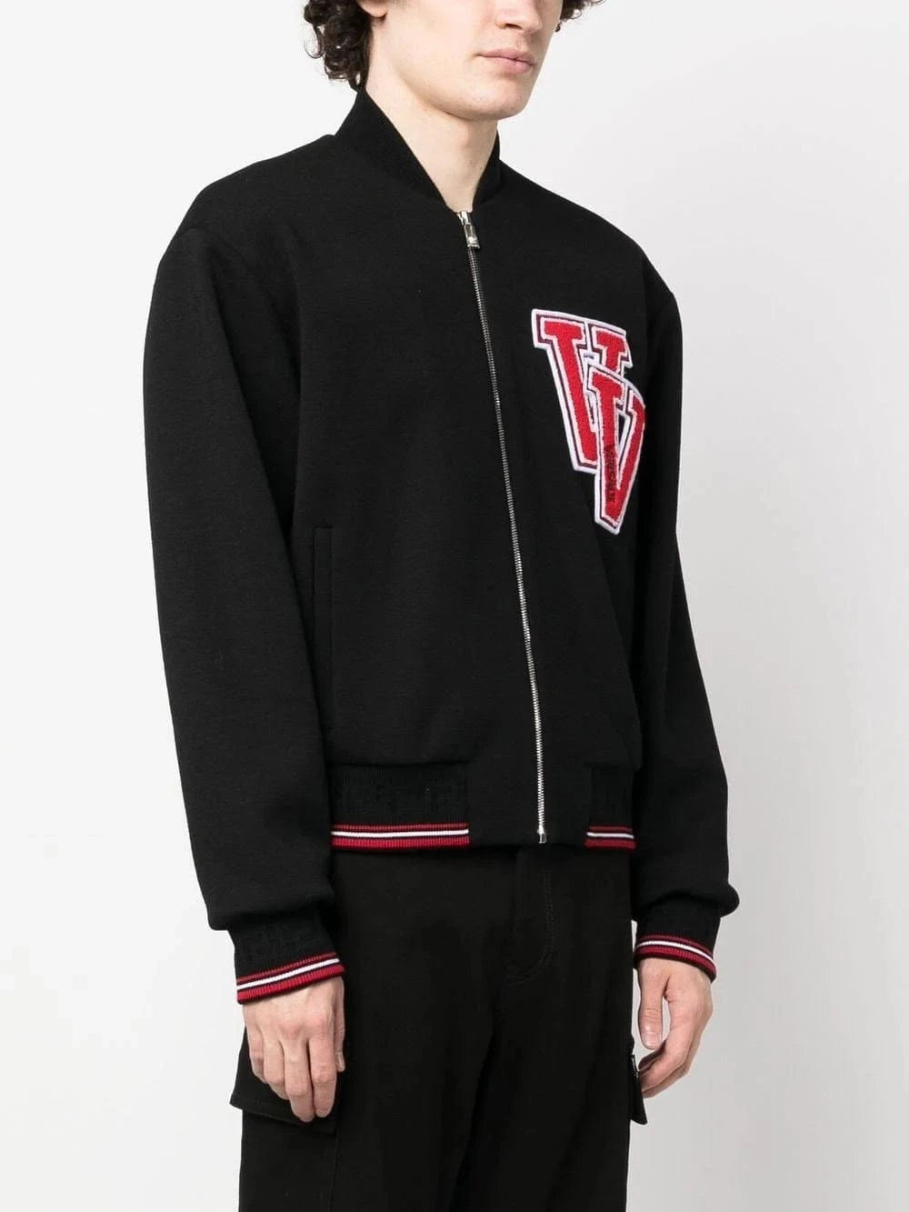 Versace Patched Bomber Jacket