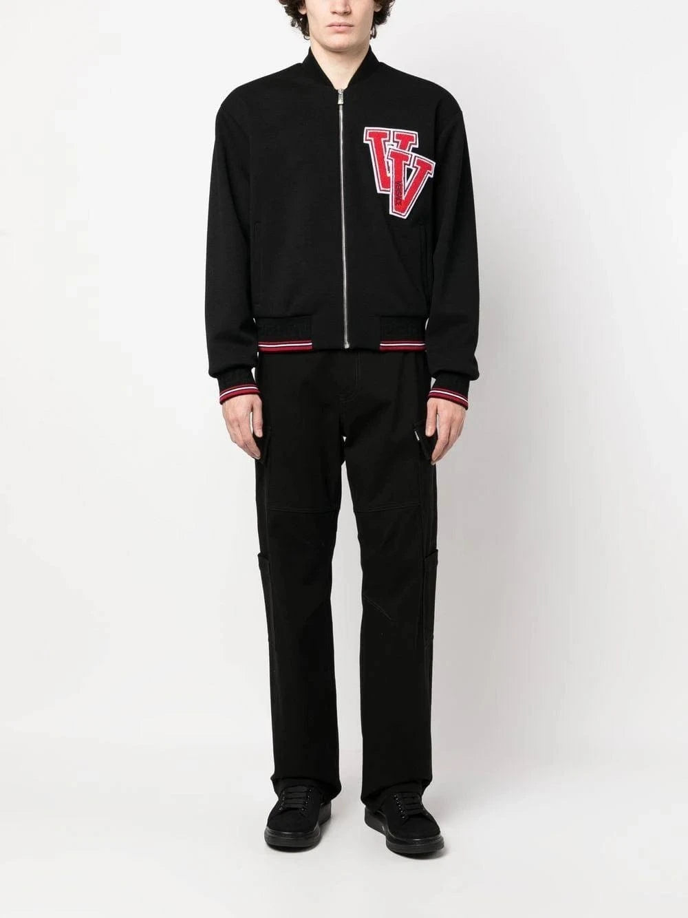 Versace Patched Bomber Jacket