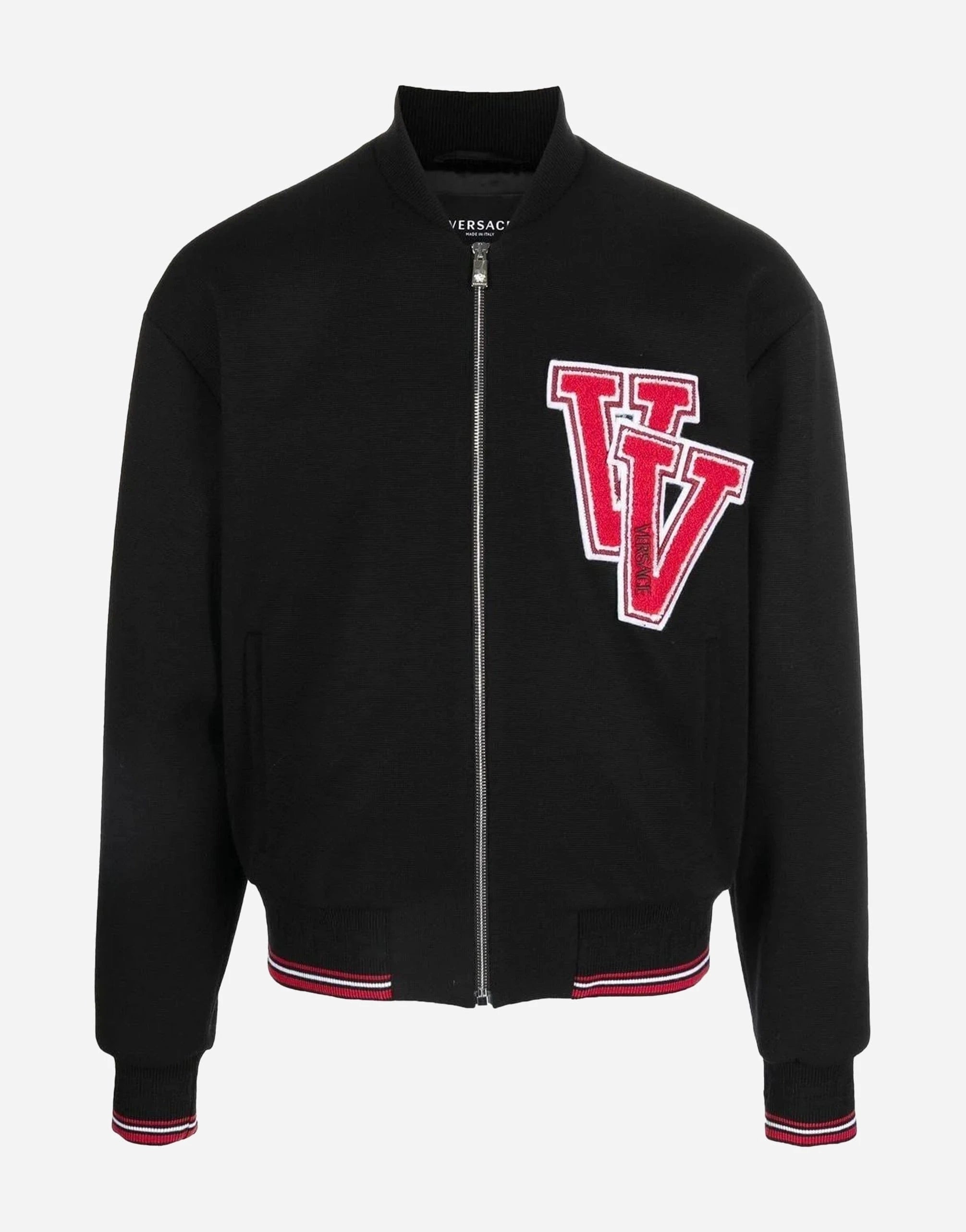 Versace Patched Bomber Jacket