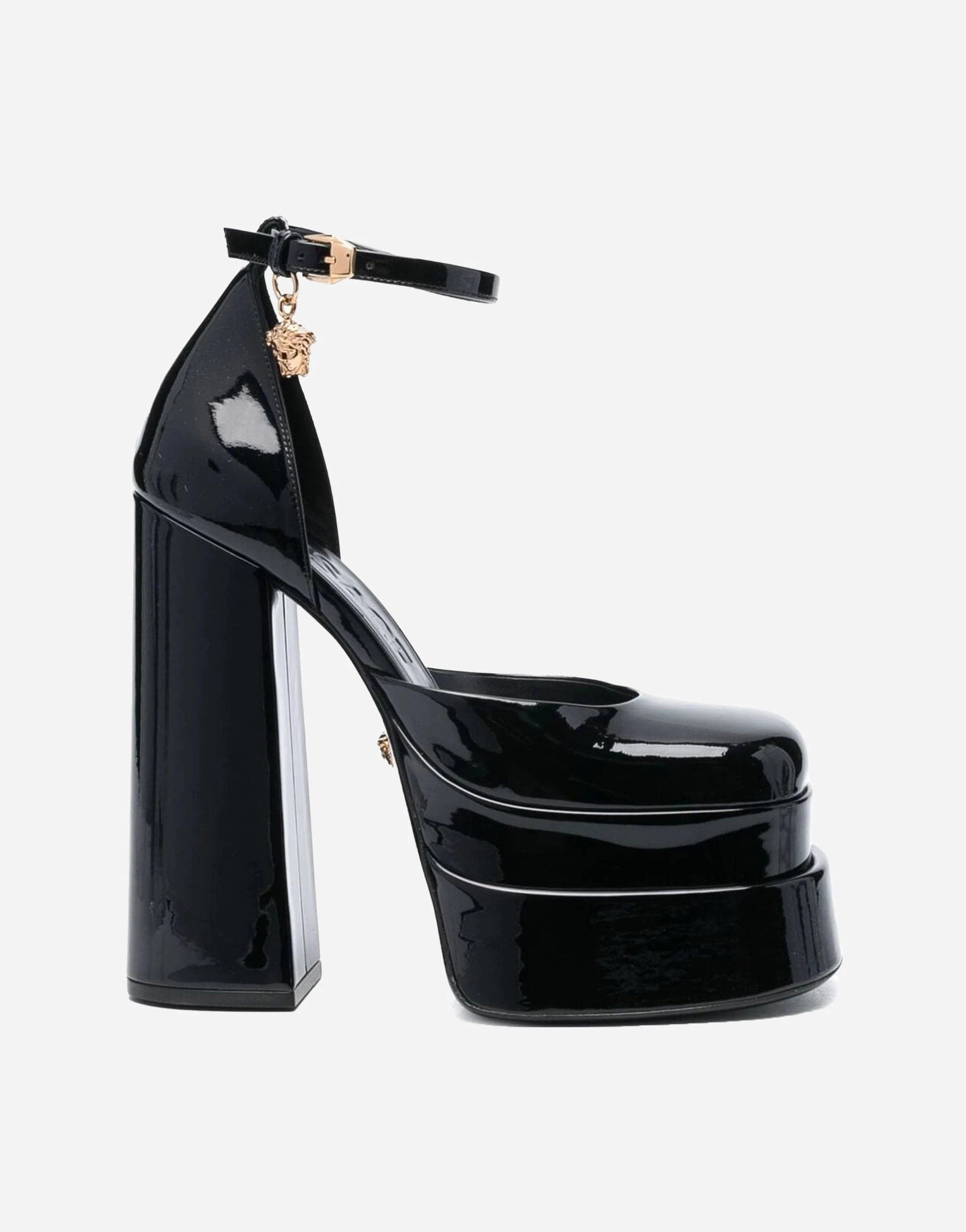 Versace Patent Leather 160mm Platform Pumps