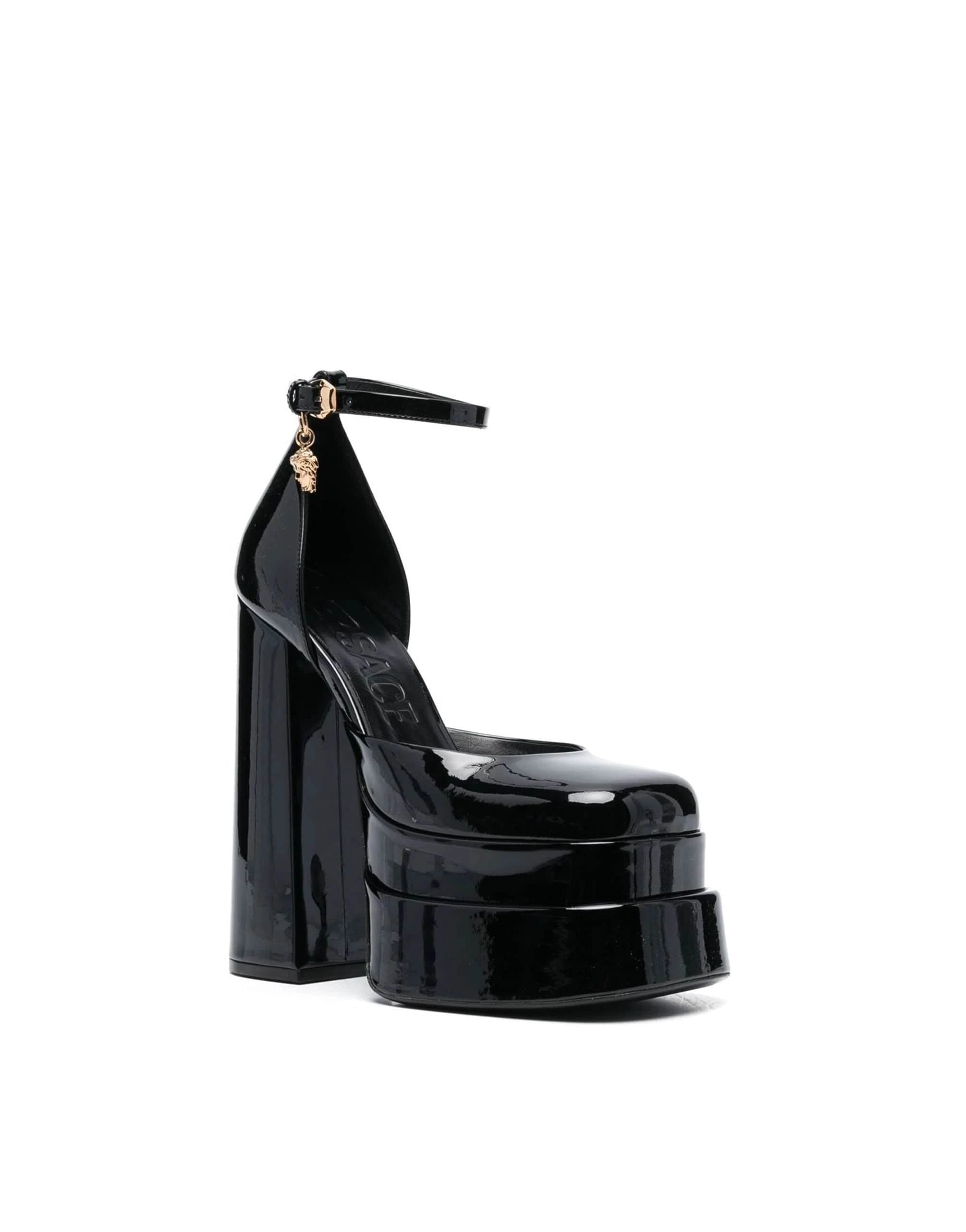 Versace Patent Leather 160mm Platform Pumps