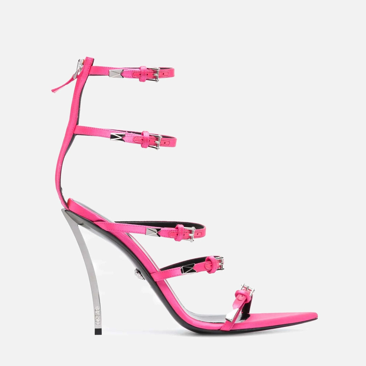 Versace Pin-Point 120mm Strappy Sandals | Sendegaro TW