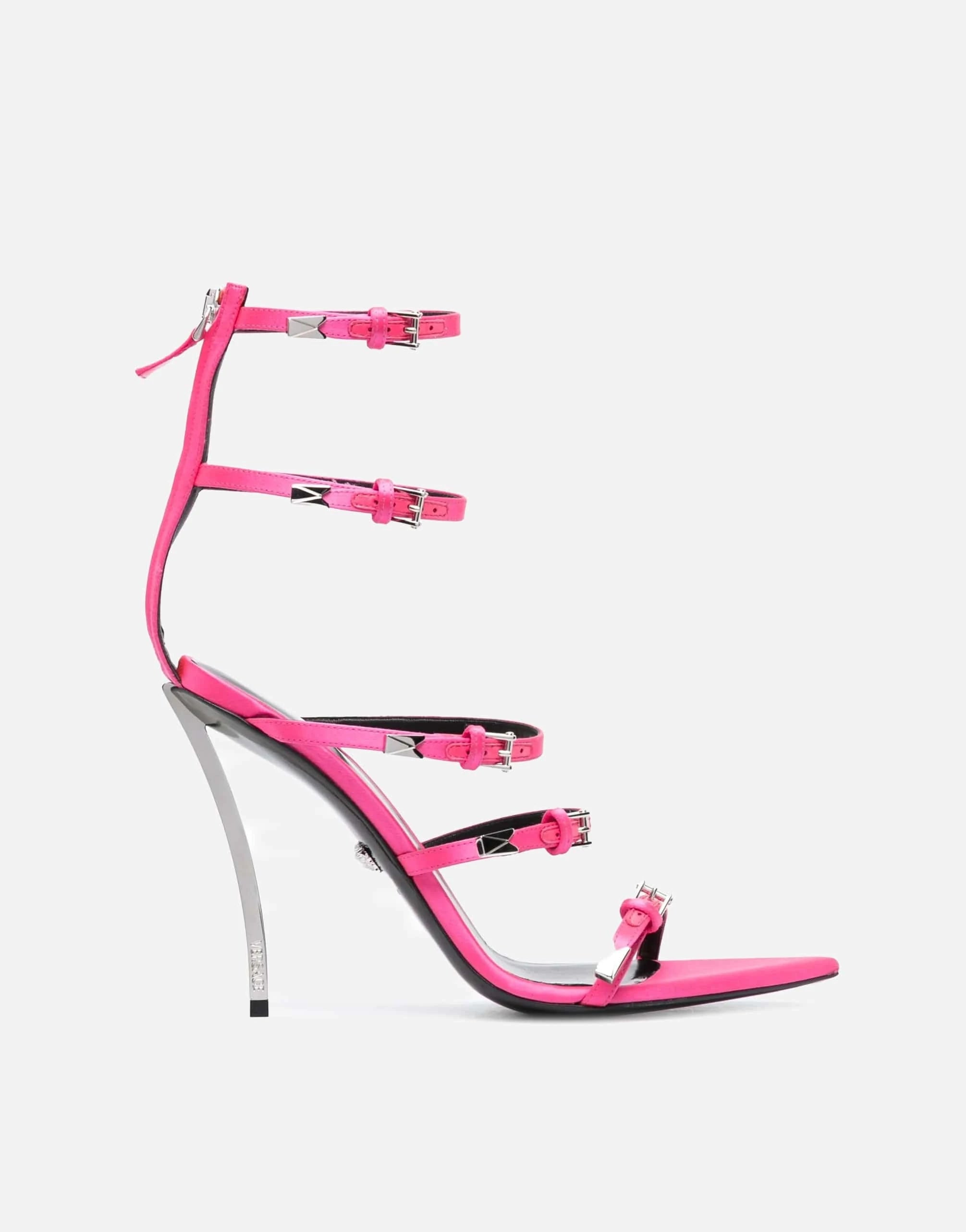 Versace Pin-Point 120mm Strappy Sandals