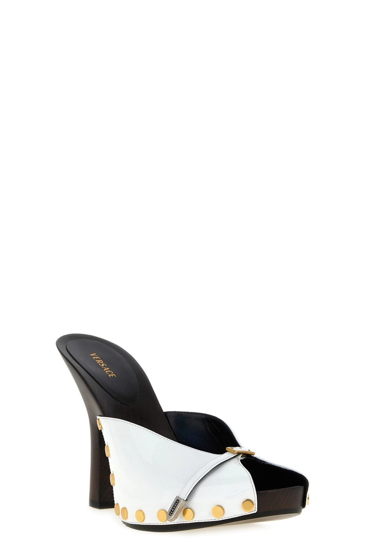 Versace Versace Sassi Patent Leather Clogs