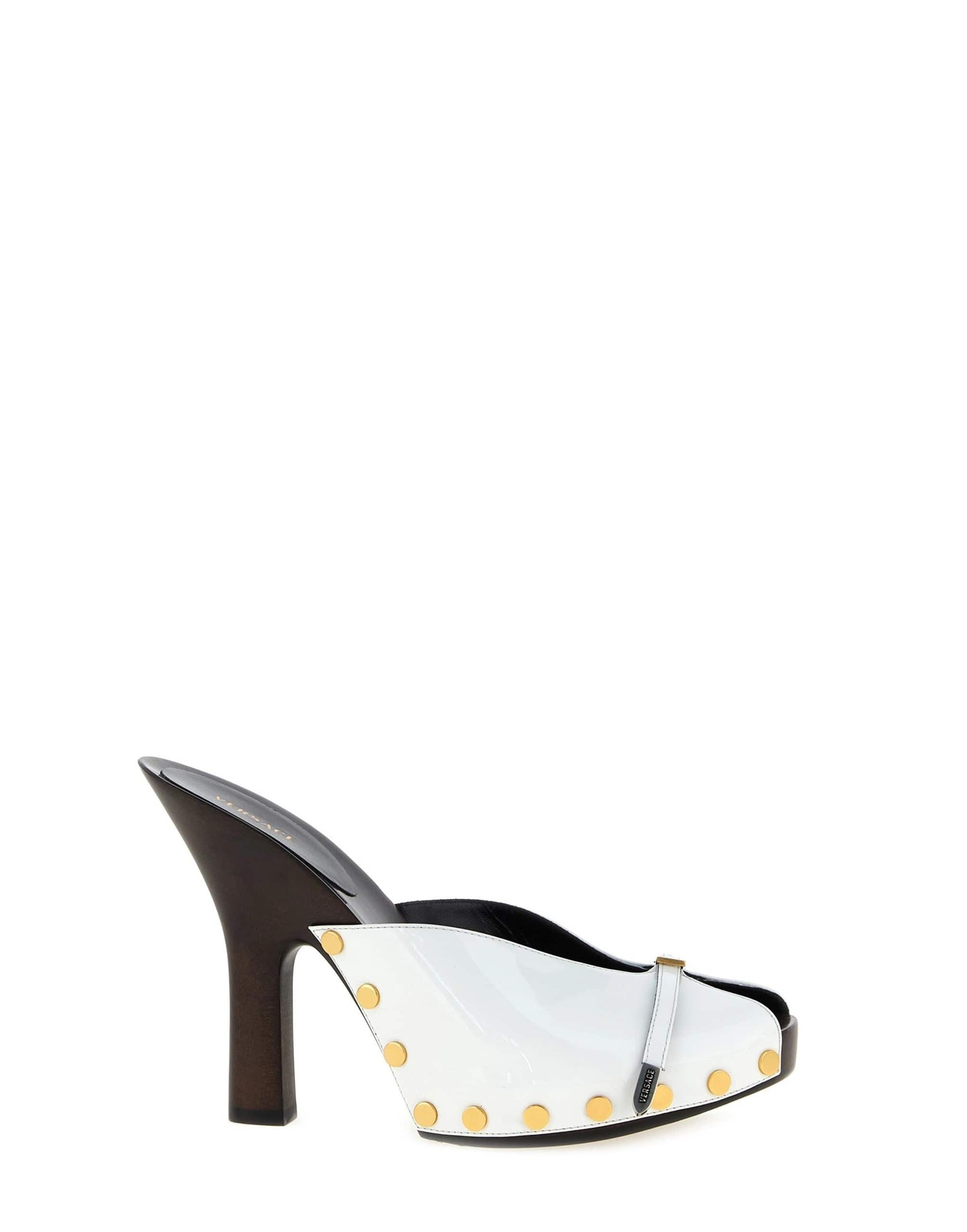 Versace Versace Sassi Patent Leather Clogs