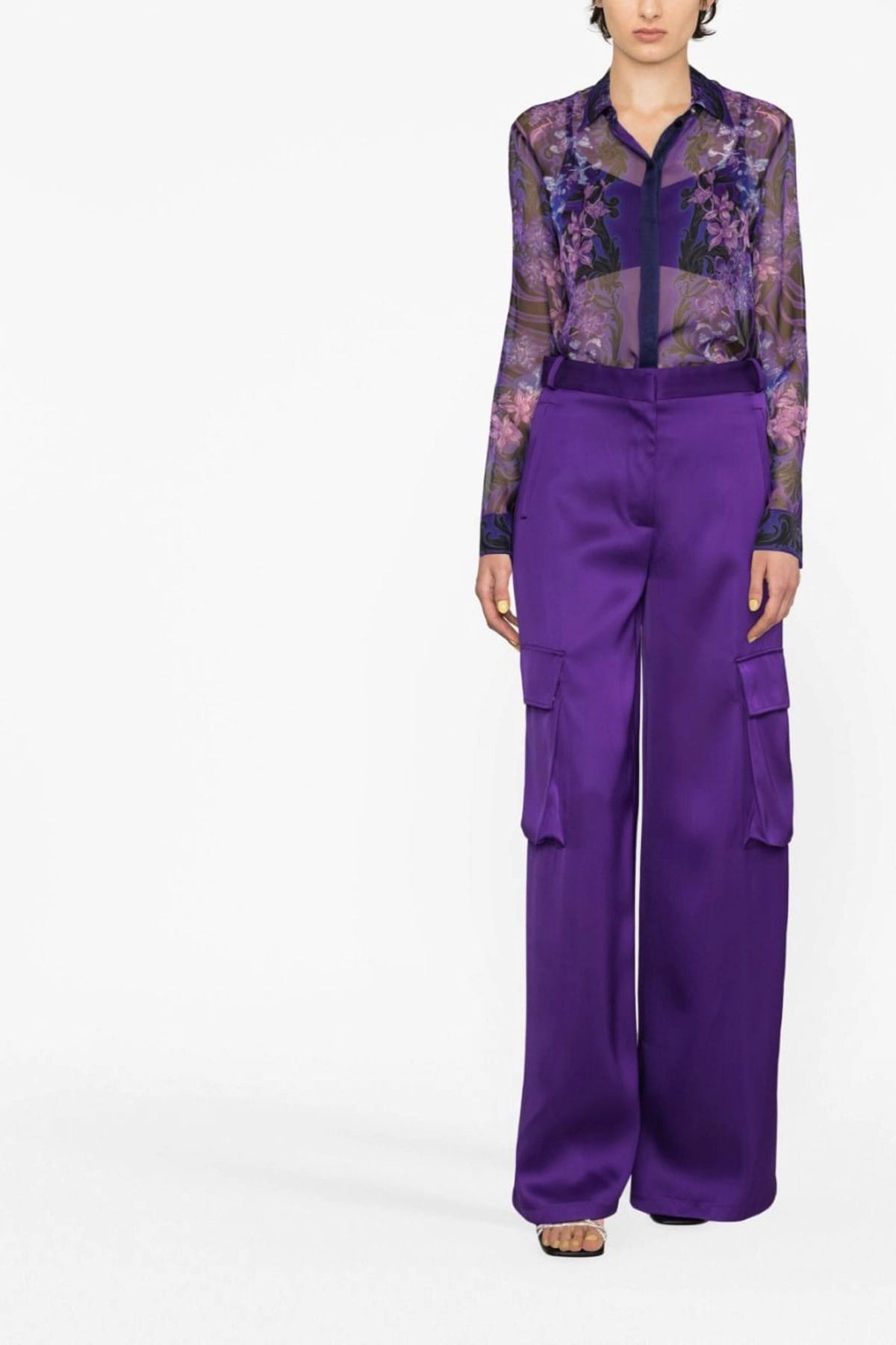 Versace Versace Satin Cargo Pants