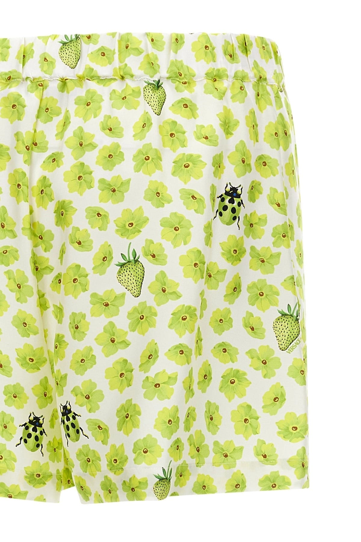 Versace Versace Strawberry Garden Silk Shorts