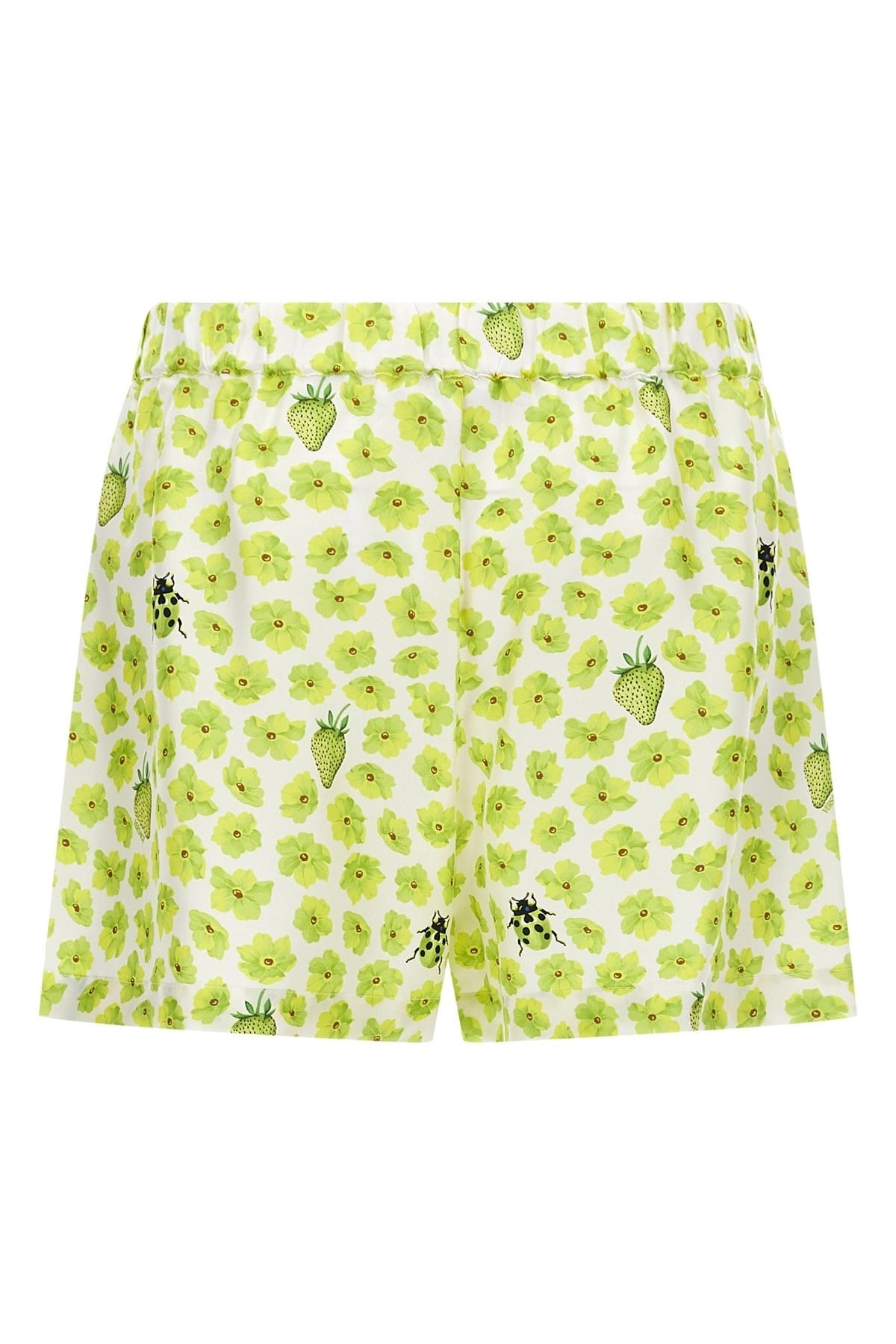 Versace Versace Strawberry Garden Silk Shorts