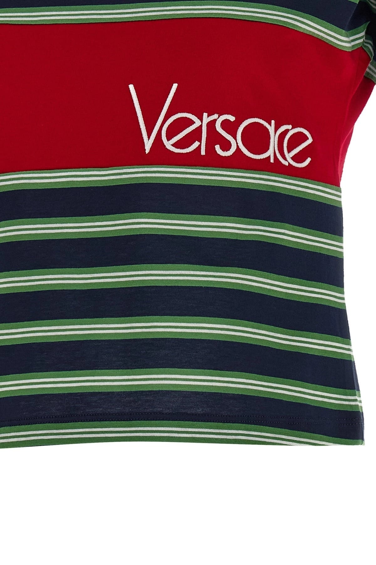 Versace Versace Striped Intarsia T-Shirt