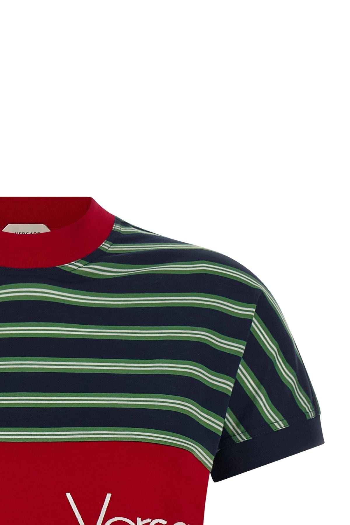 Versace Versace Striped Intarsia T-Shirt