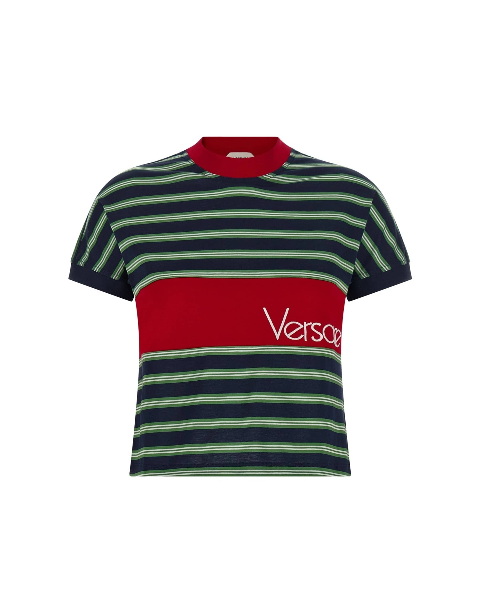 Versace Versace Striped Intarsia T-Shirt