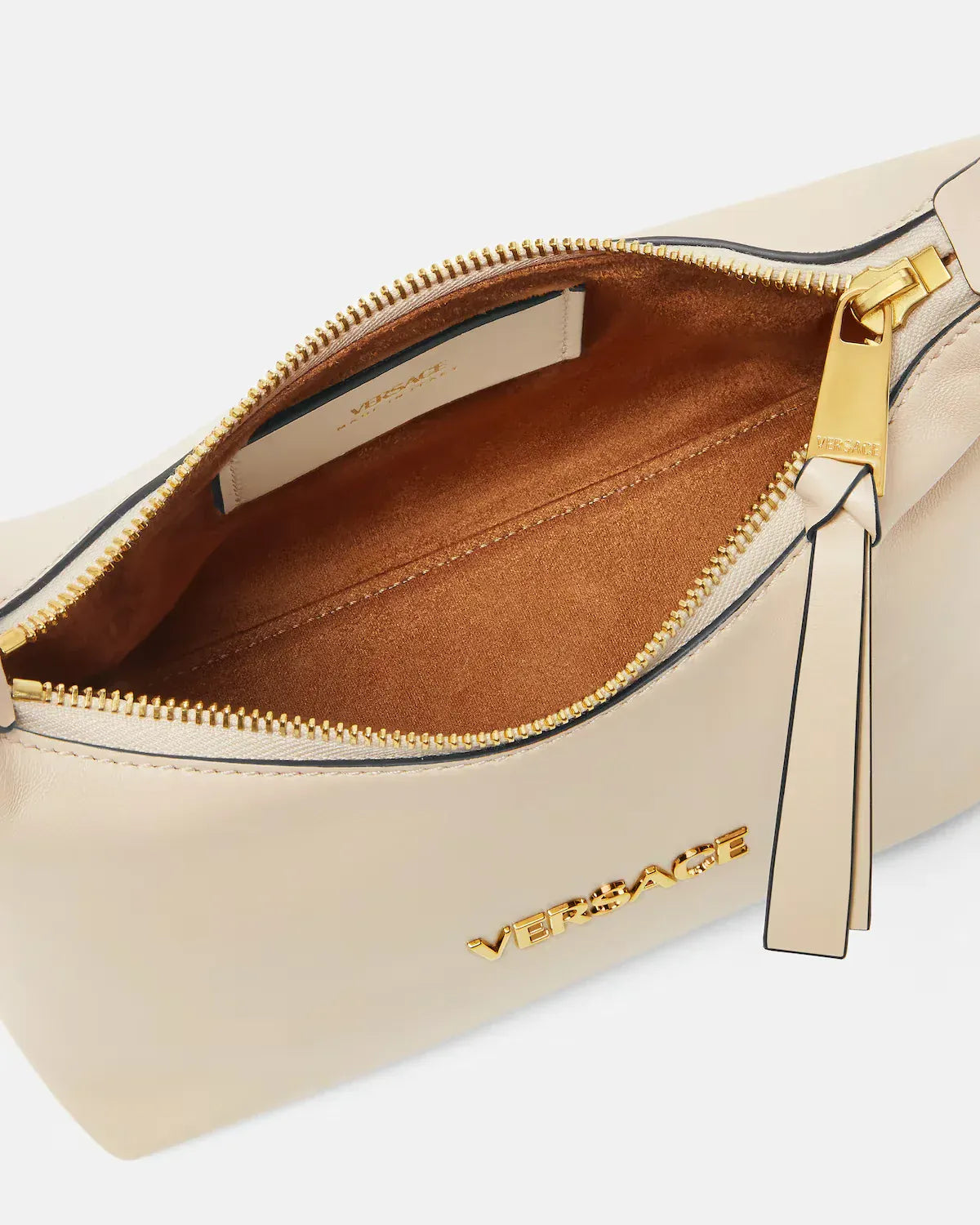 Versace Tag Nappa Hobo Bag