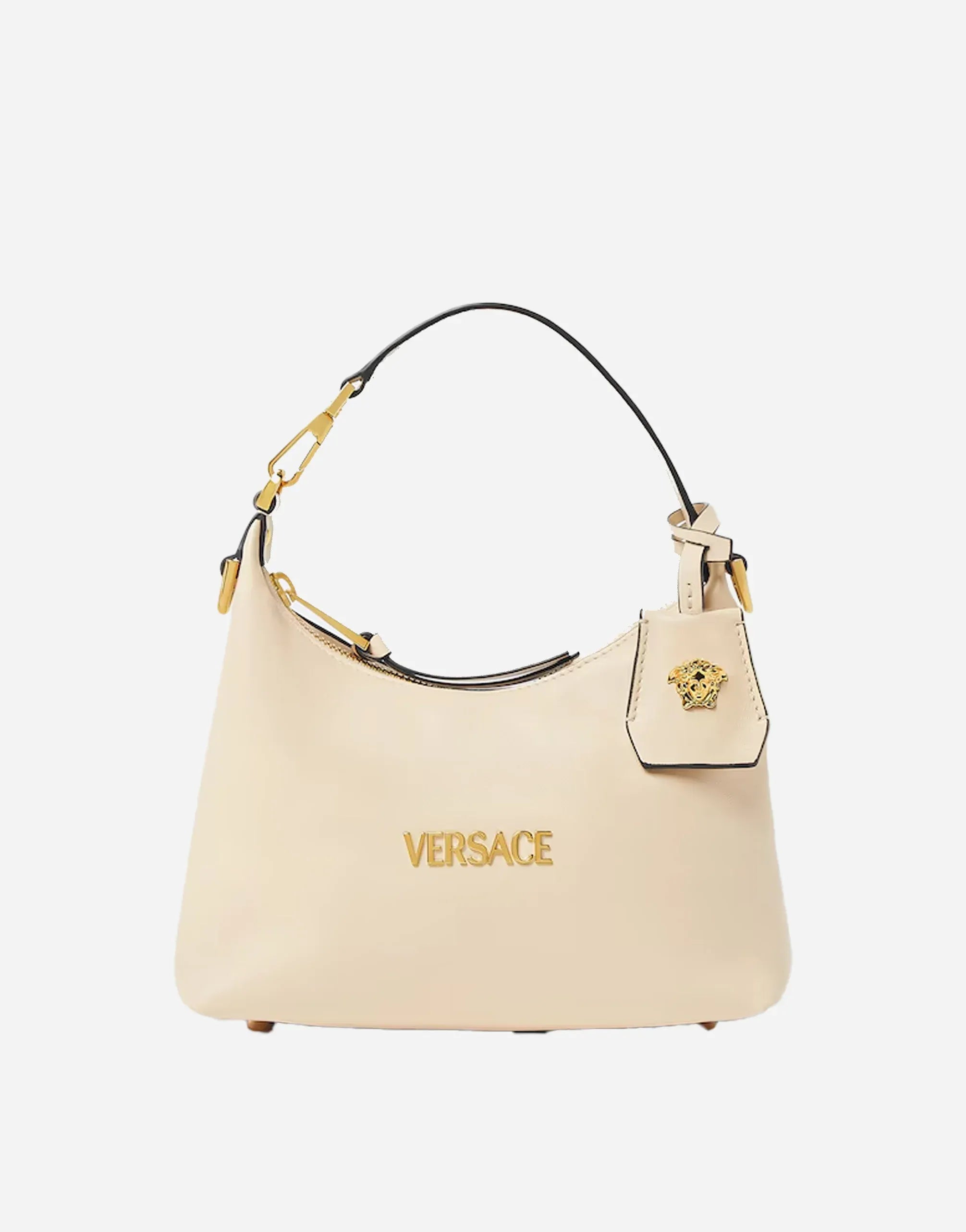 Versace Tag Nappa Hobo Bag