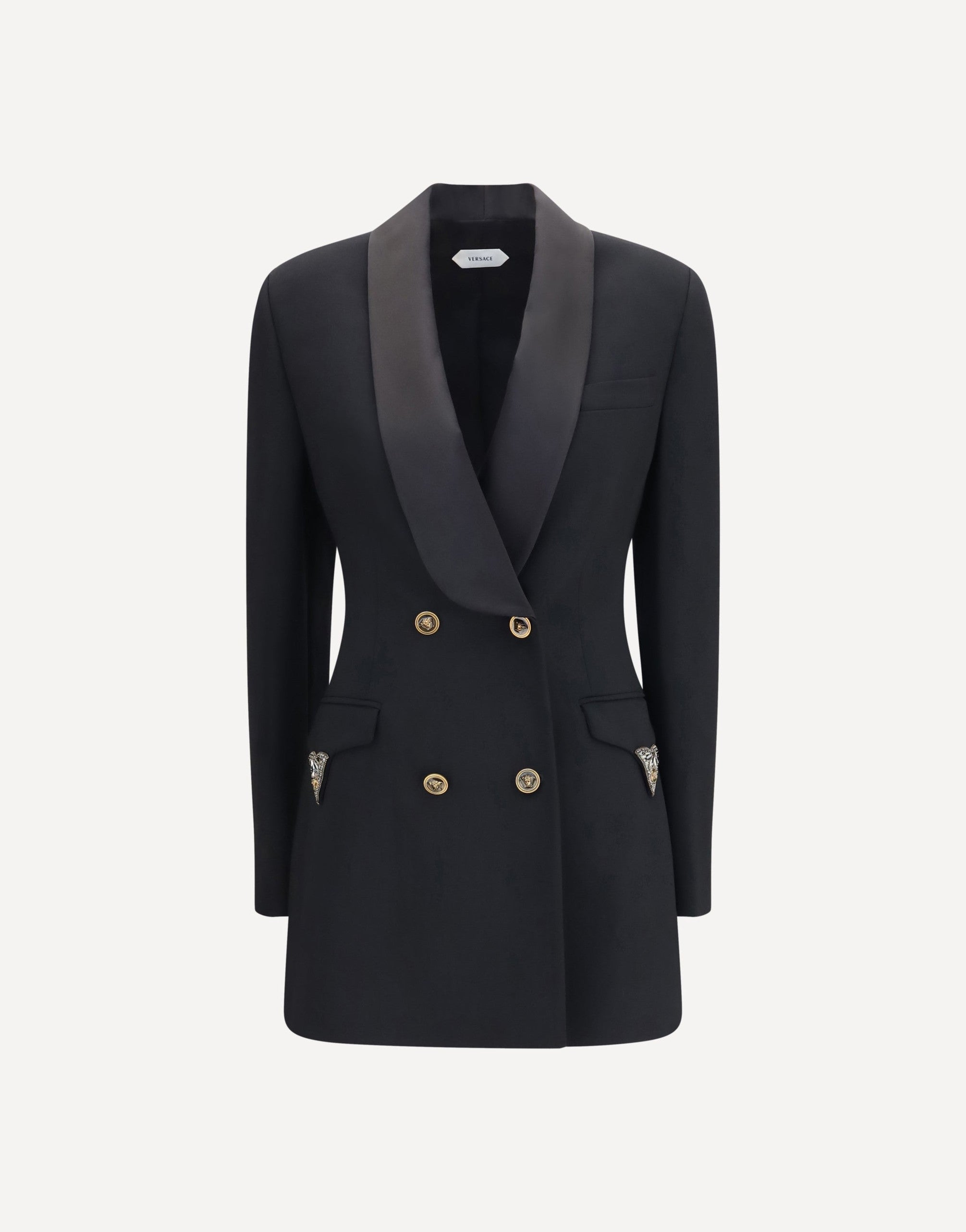 Versace Wool Double Breasted Blazer