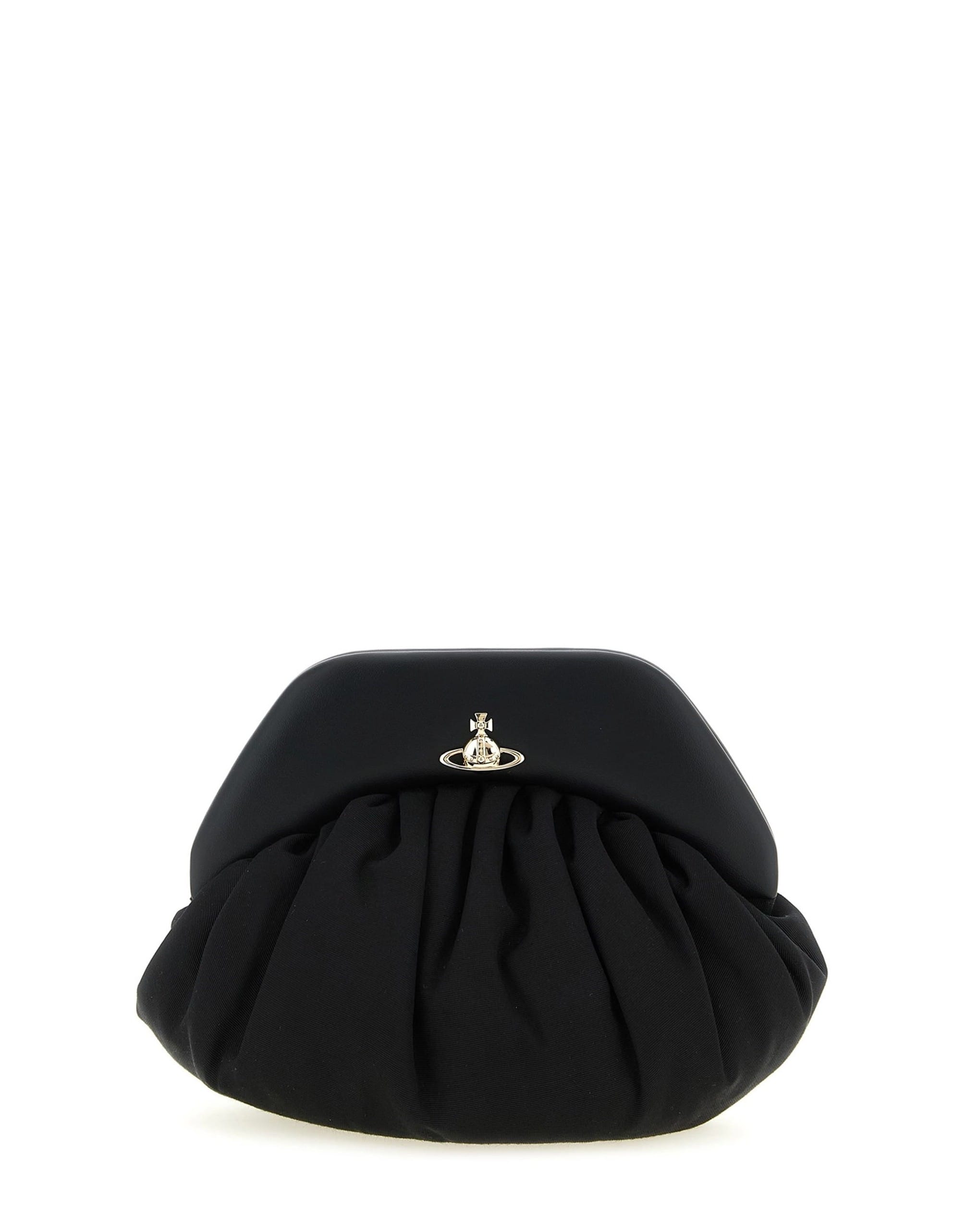 Vivienne Westwood Vivienne Westwood Brooke Crinkled Fabric Clutch
