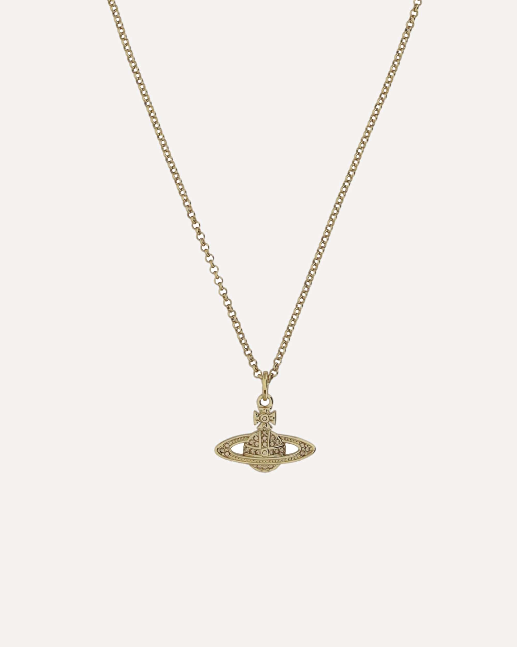 Vivienne Westwood Logo Pendant Necklace With Clasp