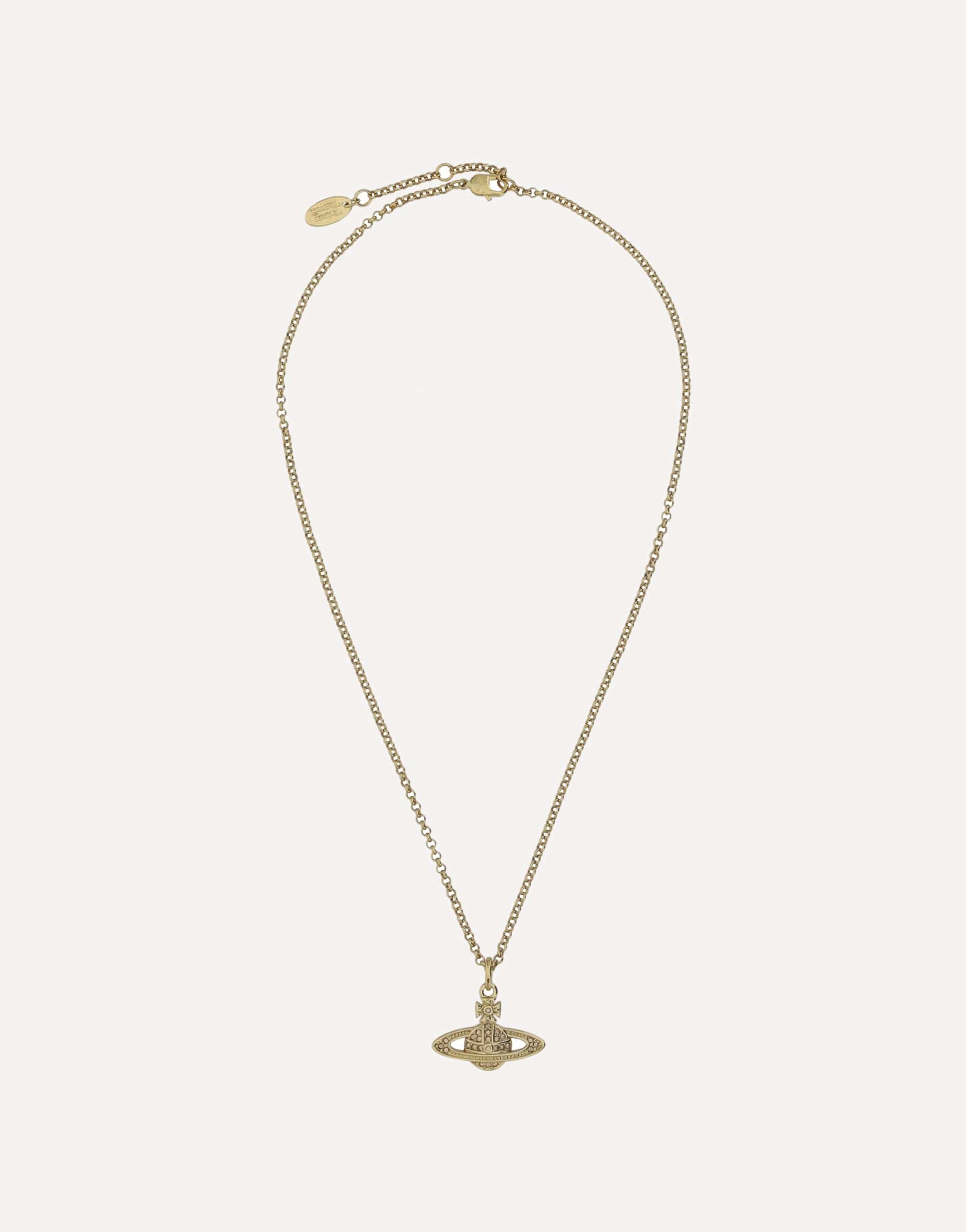 Vivienne Westwood Logo Pendant Necklace With Clasp