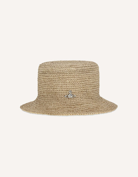 Vivienne Westwood オーブ ラフィア バケットハット | Sendegaro JP