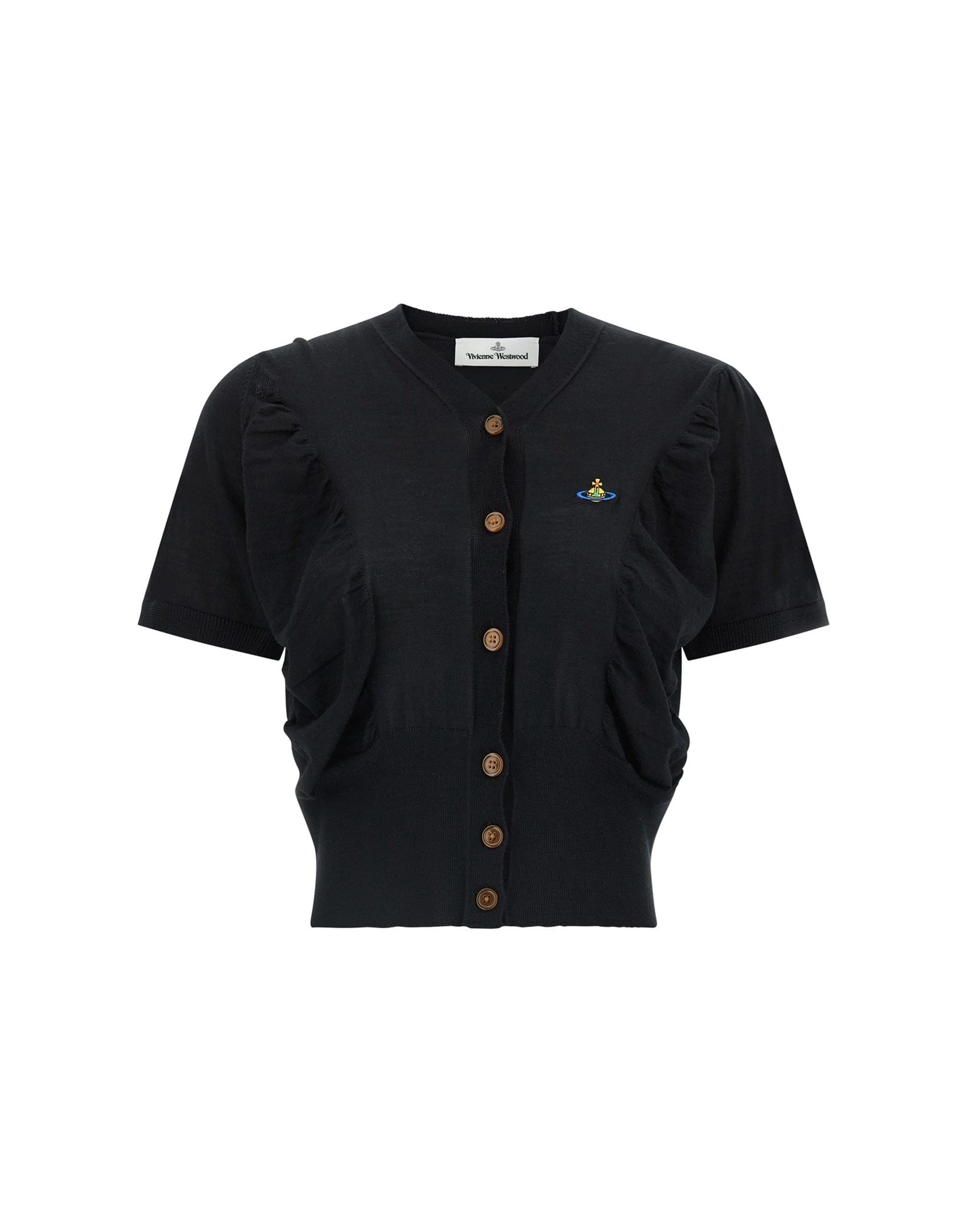 Vivienne Westwood Vivienne Westwood Pamela Draped V-Neck Sweater