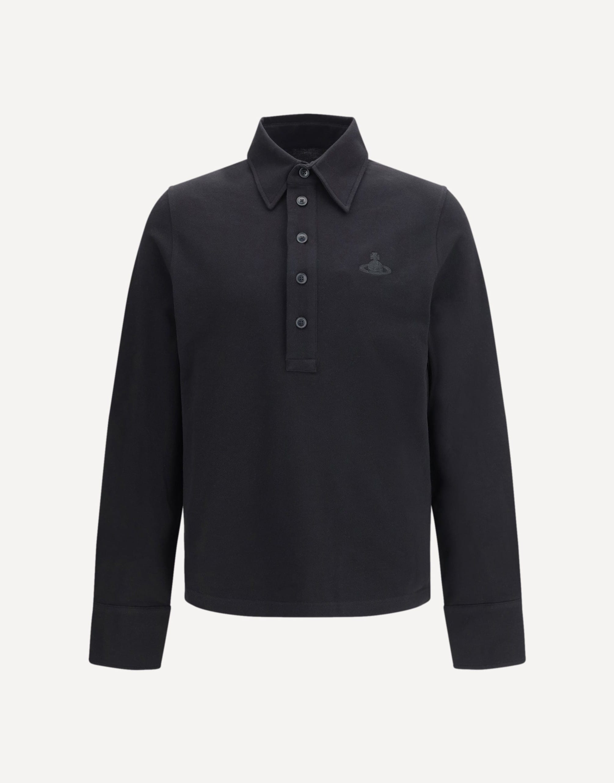 Vivienne Westwood Polo de Manga Longa em Piquet de Algodão Puro