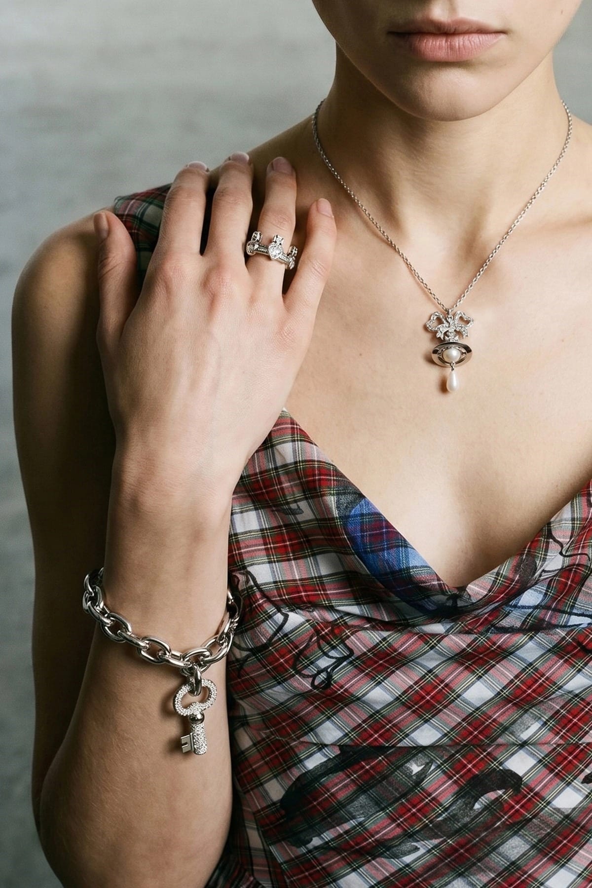 Vivienne Westwood Silver Ovidia Bracelet - alternate view