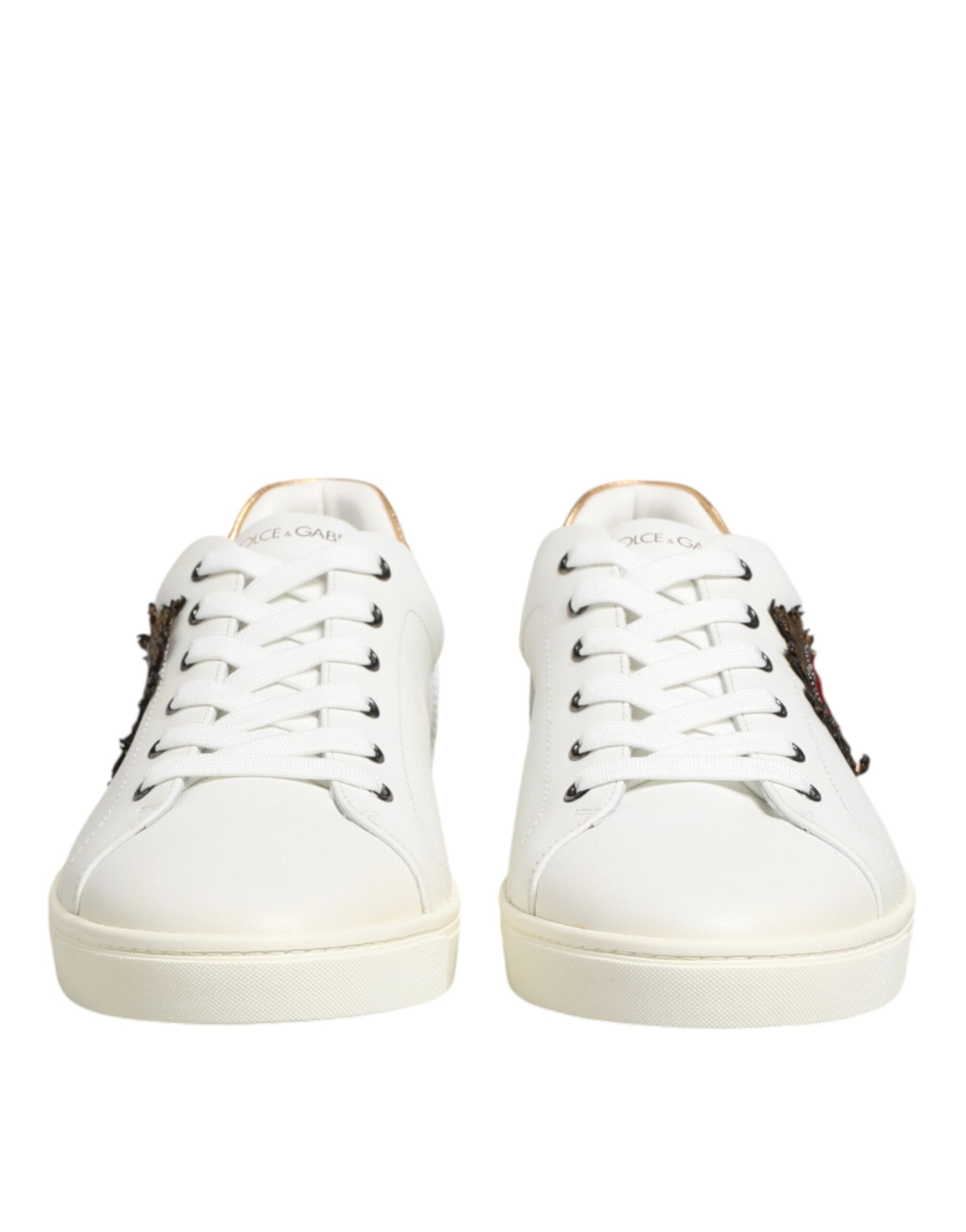 Dolce & Gabbana Wit Hart Versierde Sneaker Skoene