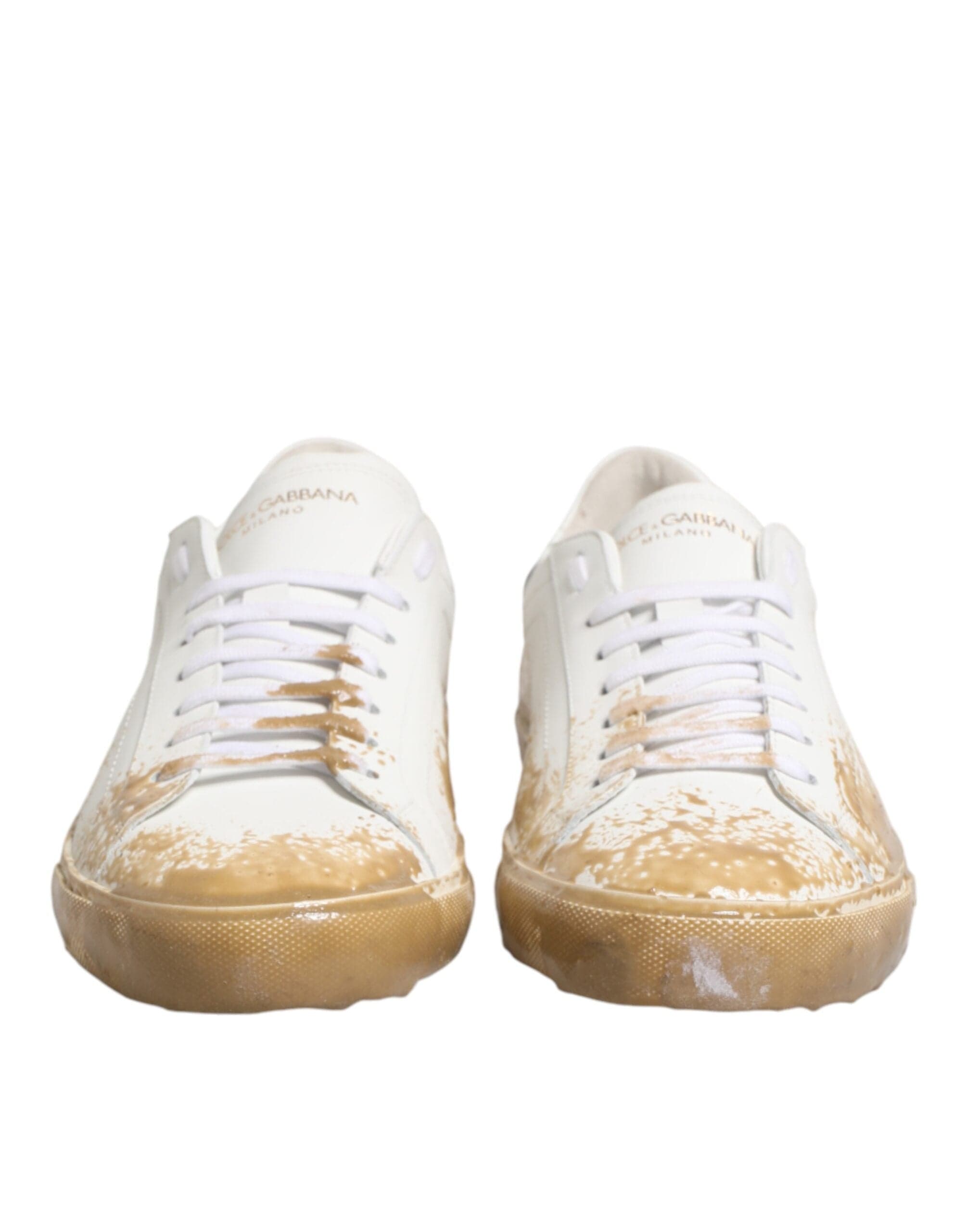 Dolce & Gabbana Paint-Splatter Low-Top Sneakers | Sendegaro KR