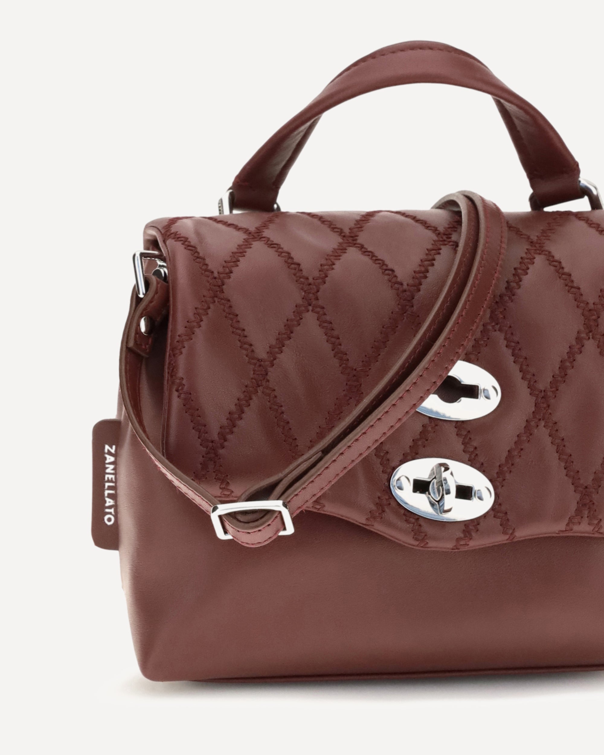 Zanellato Mini Postina Tramè Leather Top Handle Bag