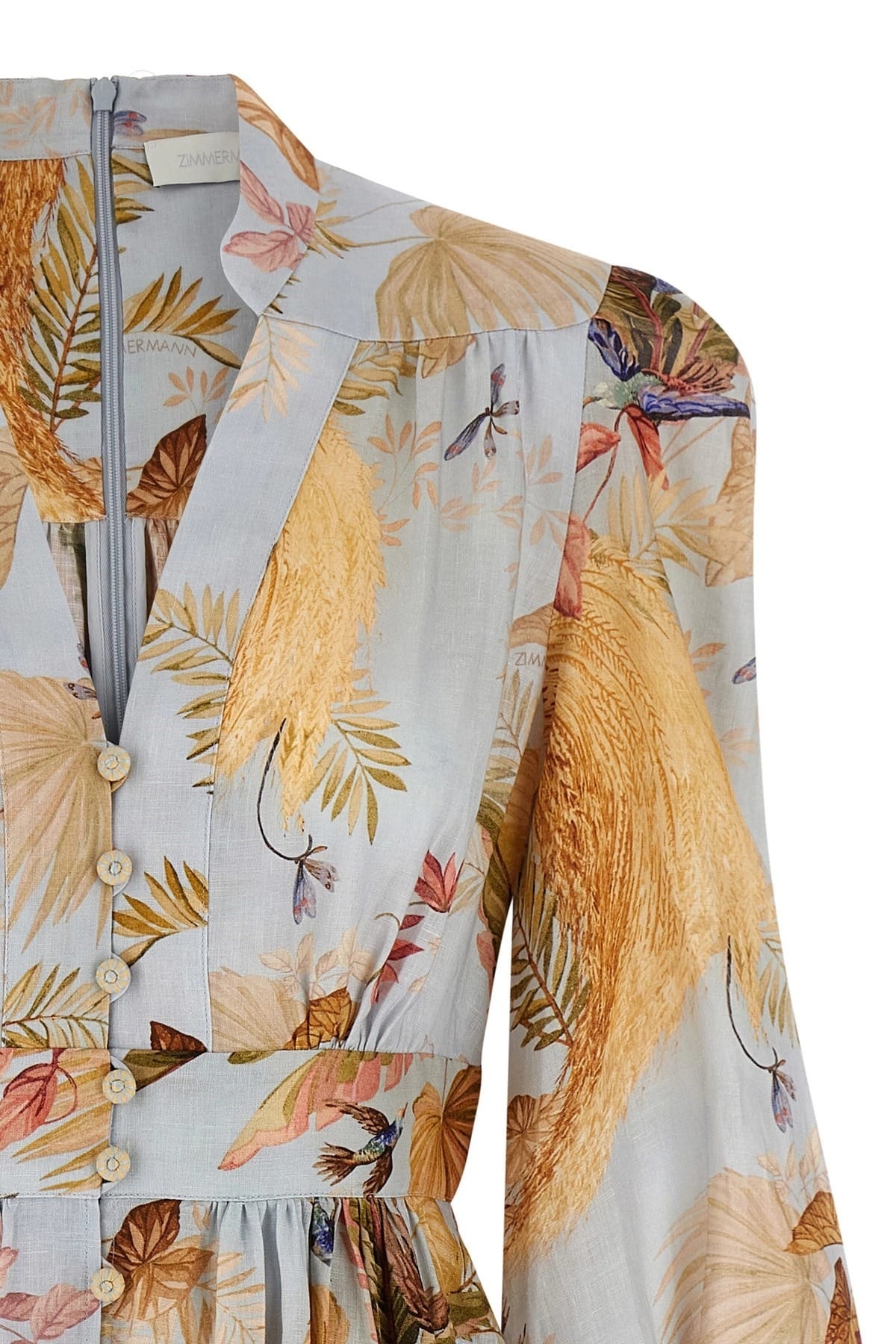 Zimmermann Zimmermann Acension Plunge Linen Mini Dress