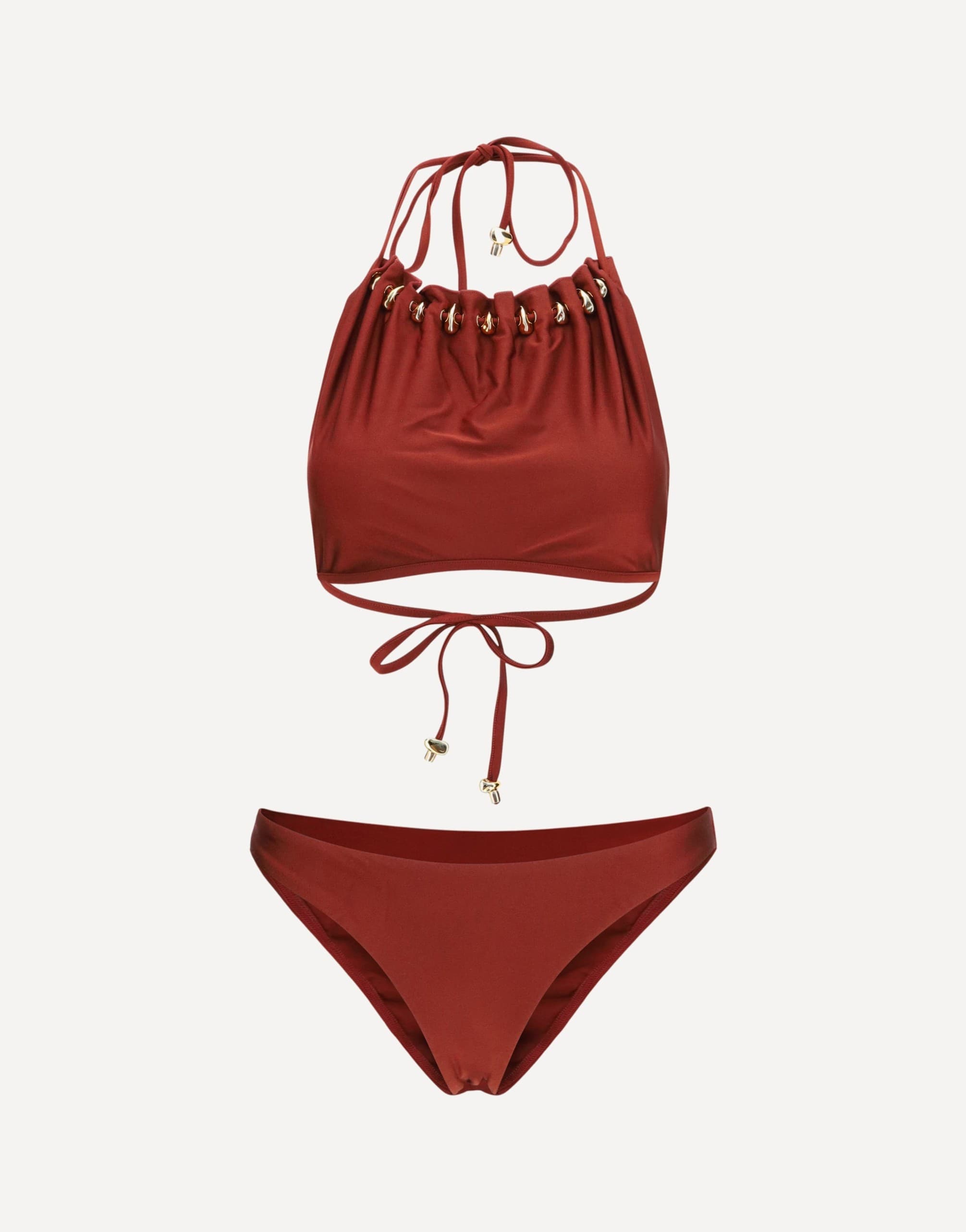 Zimmermann Zimmermann Aster Bikini Halterneck Beaded