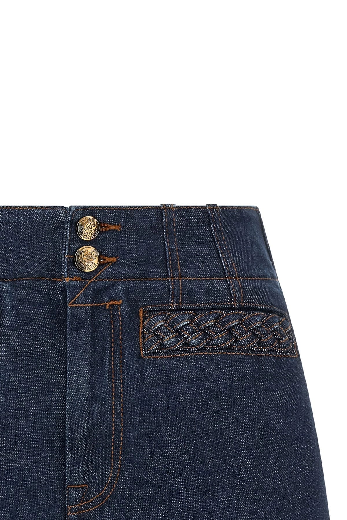 Zimmermann Zimmermann Aster Cotton Denim Shorts