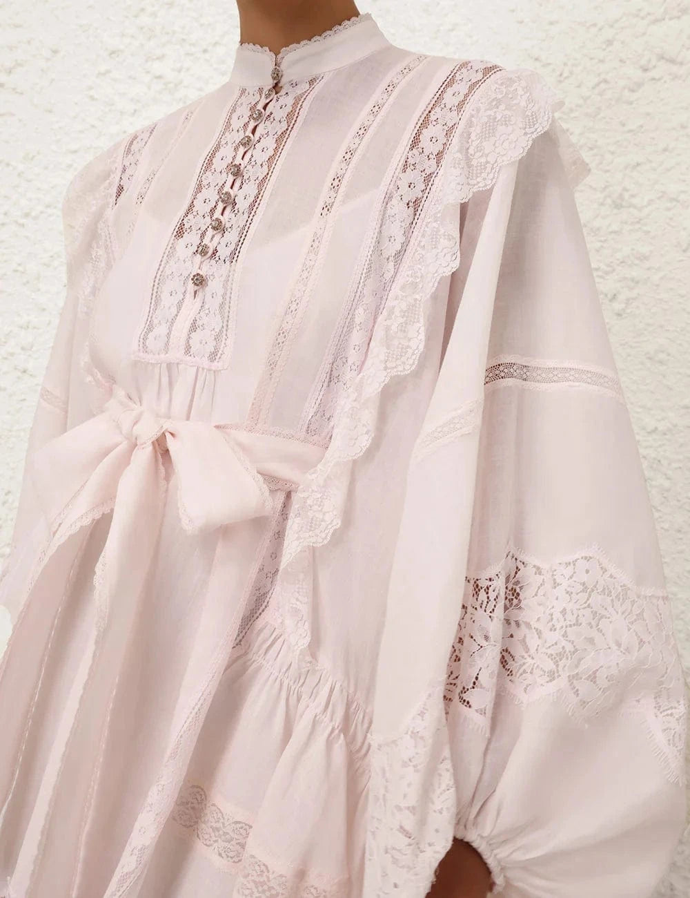 Zimmermann Crush Lace Billow Mini Dress | Sendegaro US Zimmermann Crush Lace Billow Mini Dress | Sendegaro US