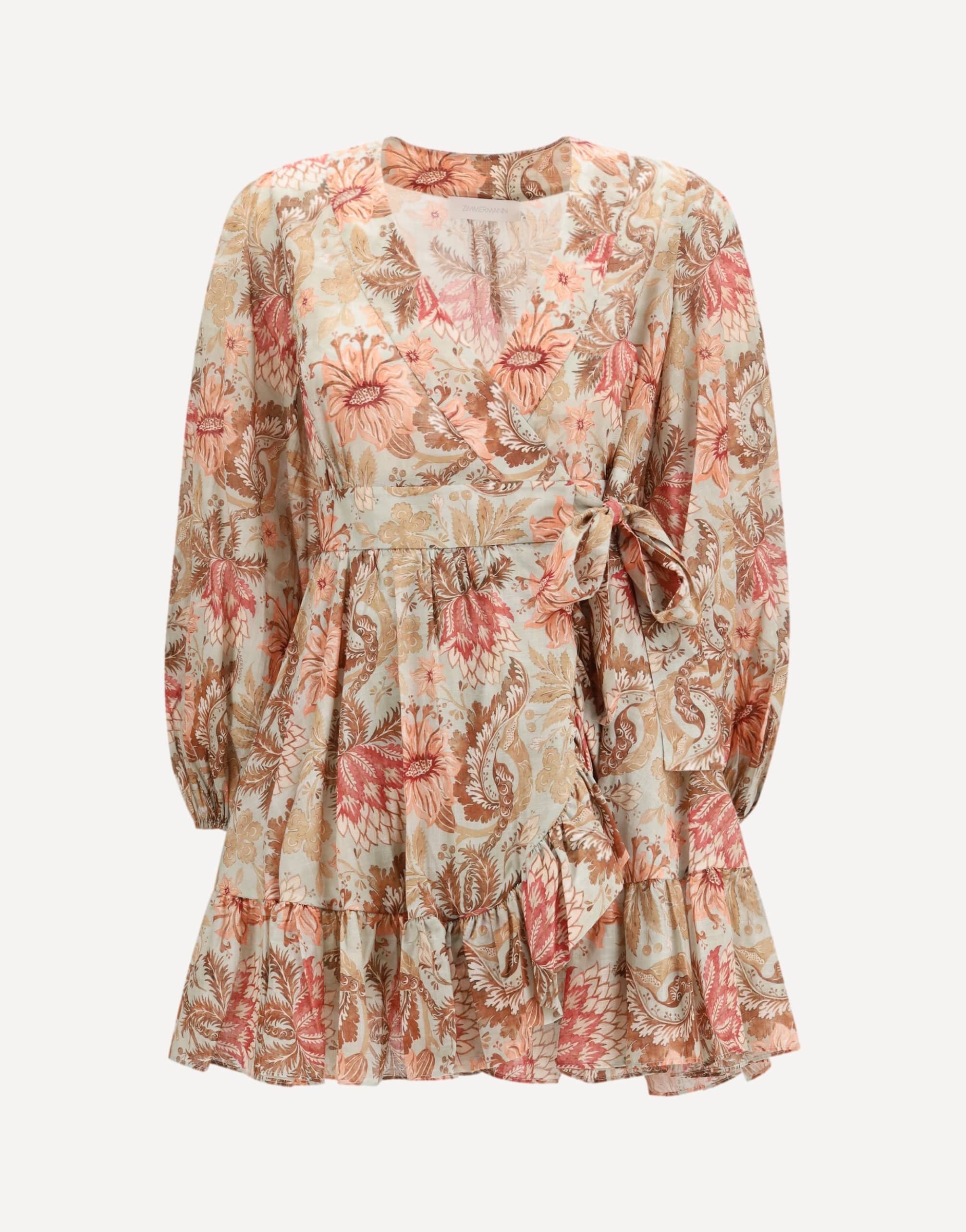 Zimmermann Daylight Floral Cotton Wrap Dress