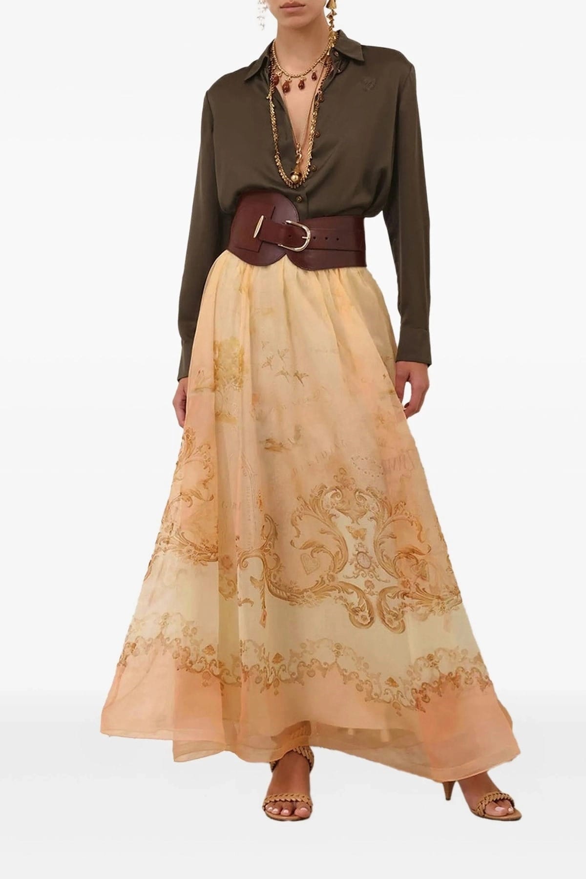 Zimmermann Hypnotic Organza Maxi Skirt | Sendegaro DE