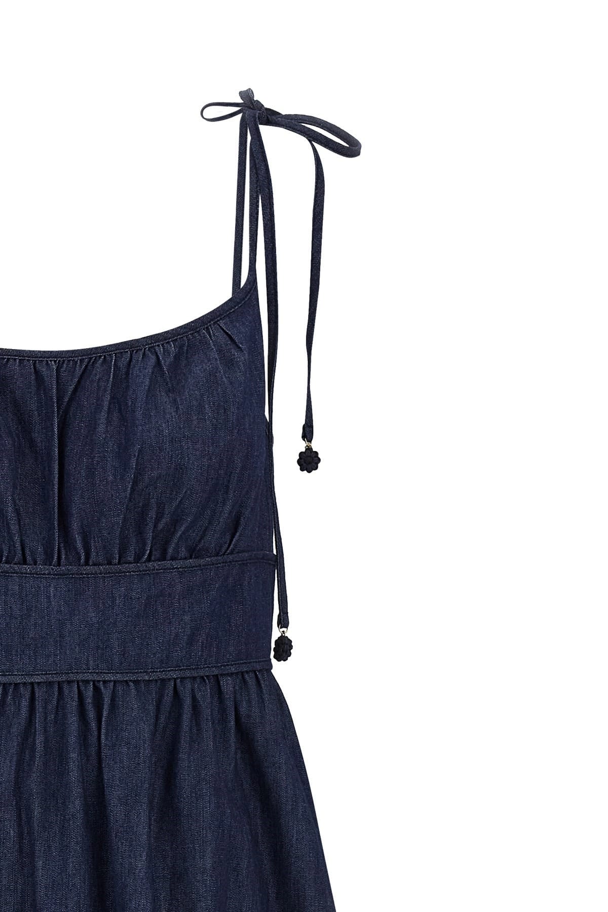 Zimmermann Zimmermann Mahon Cotton Denim Midi Dress