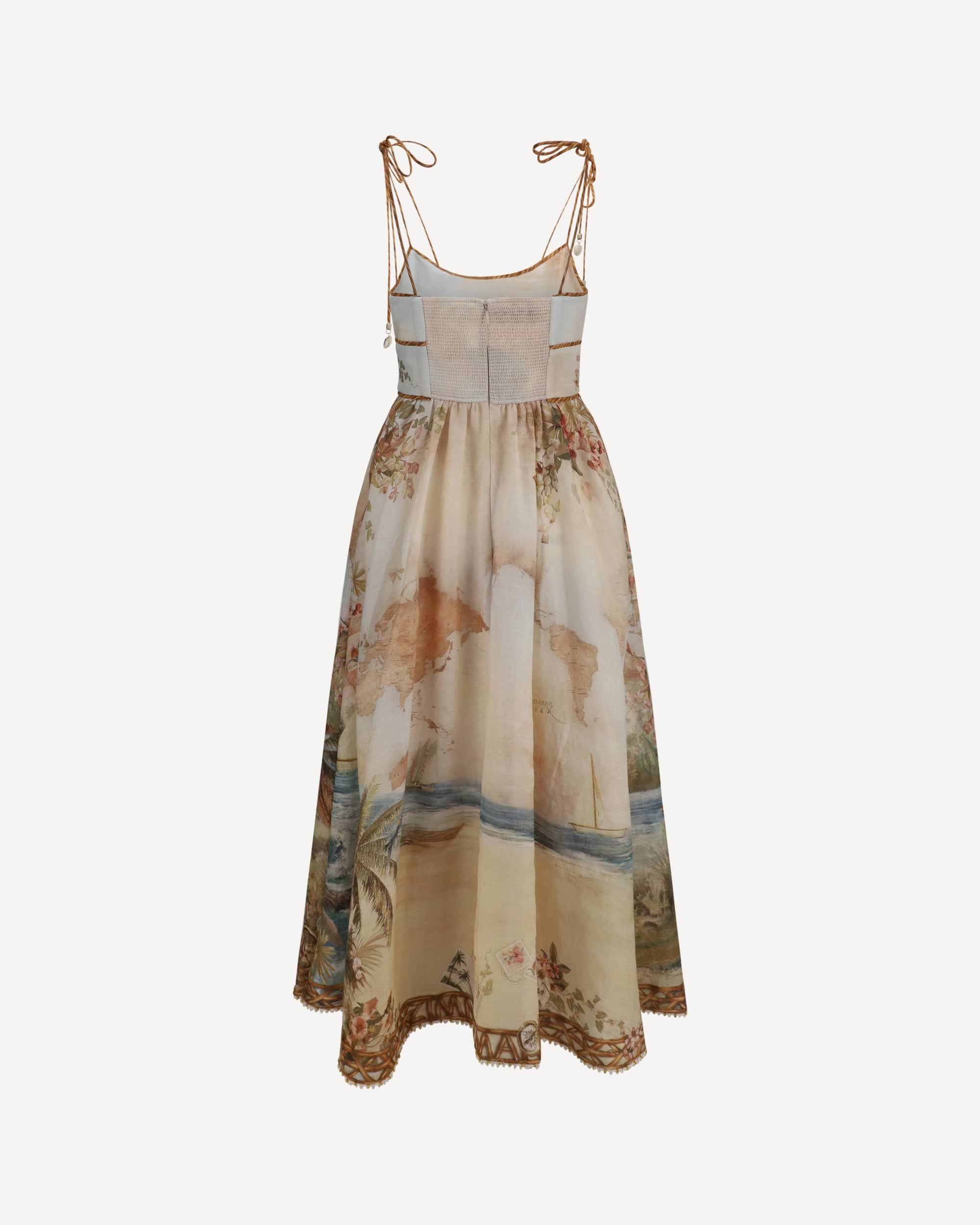 Zimmermann Robe corset en lin Mahon - alternate view