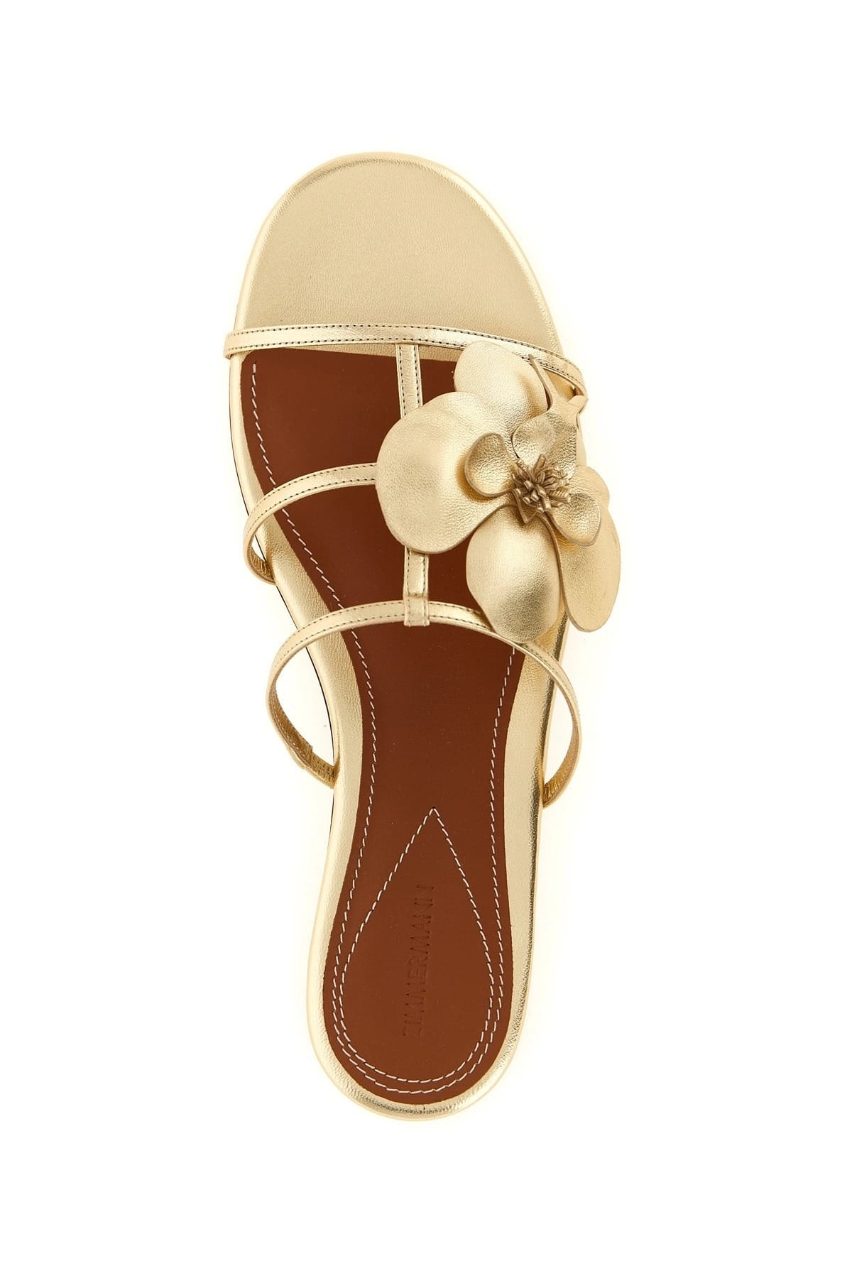 Zimmermann Zimmermann Orchid Laminated Leather Slides
