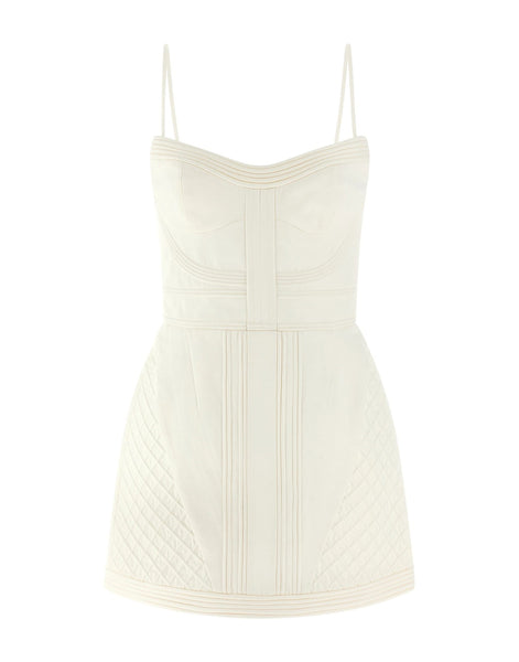dion lee column pleat mini dress Dion Lee Column Pleat Mini Dress In Black