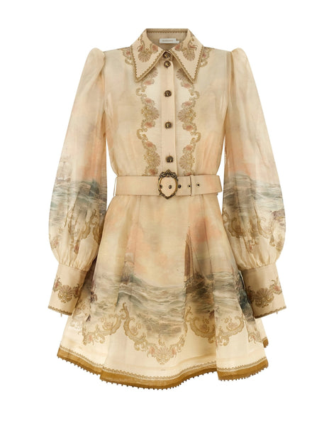 Zimmermann Rebellion Marine Mini Dress