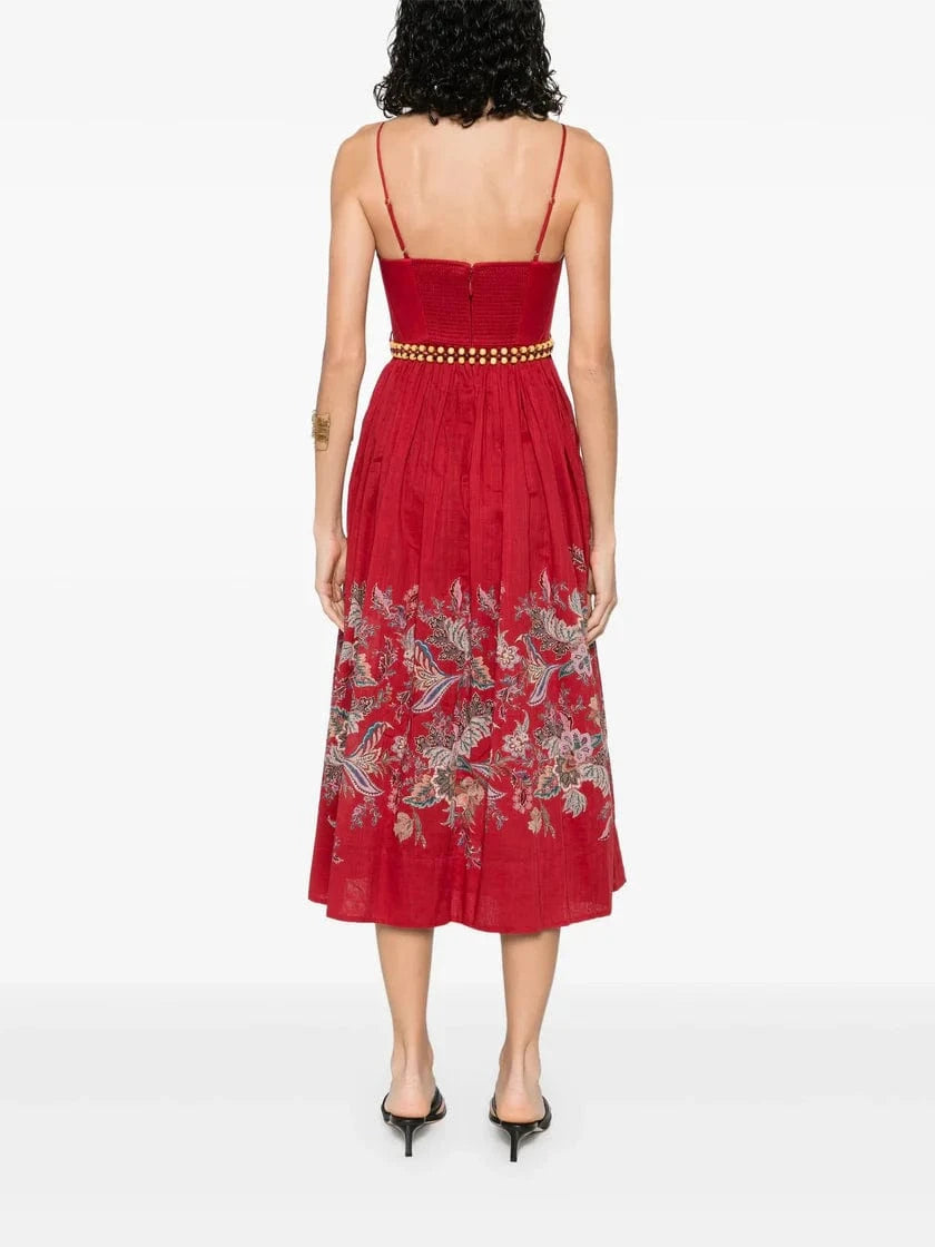 Zimmermann Rhiannon Corset Midi Dress